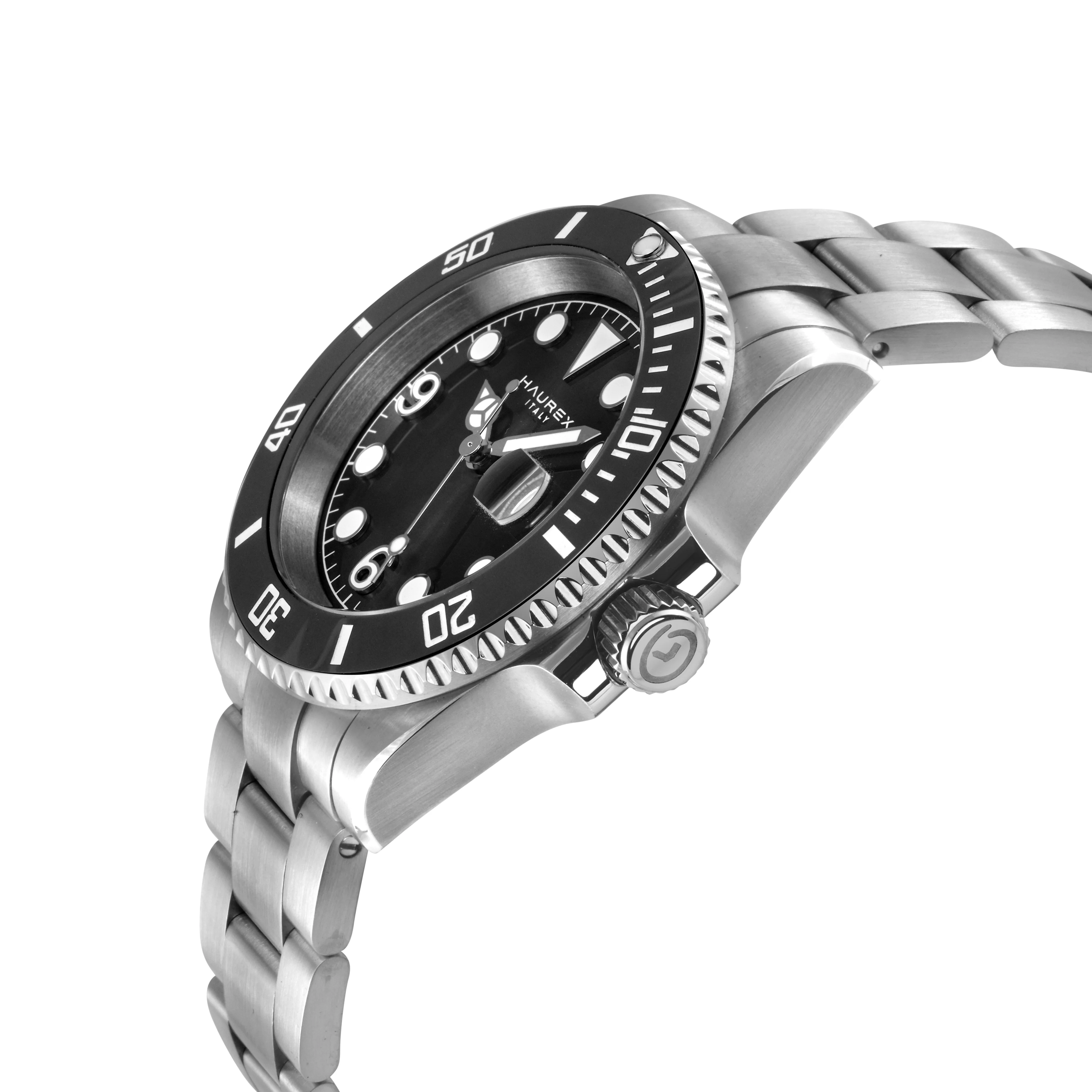 Barracuda 316L Case, Black Sunray Dial, Ceramic Bezel, 316L Stainless Steel Bracelet Black Dial - Image 2