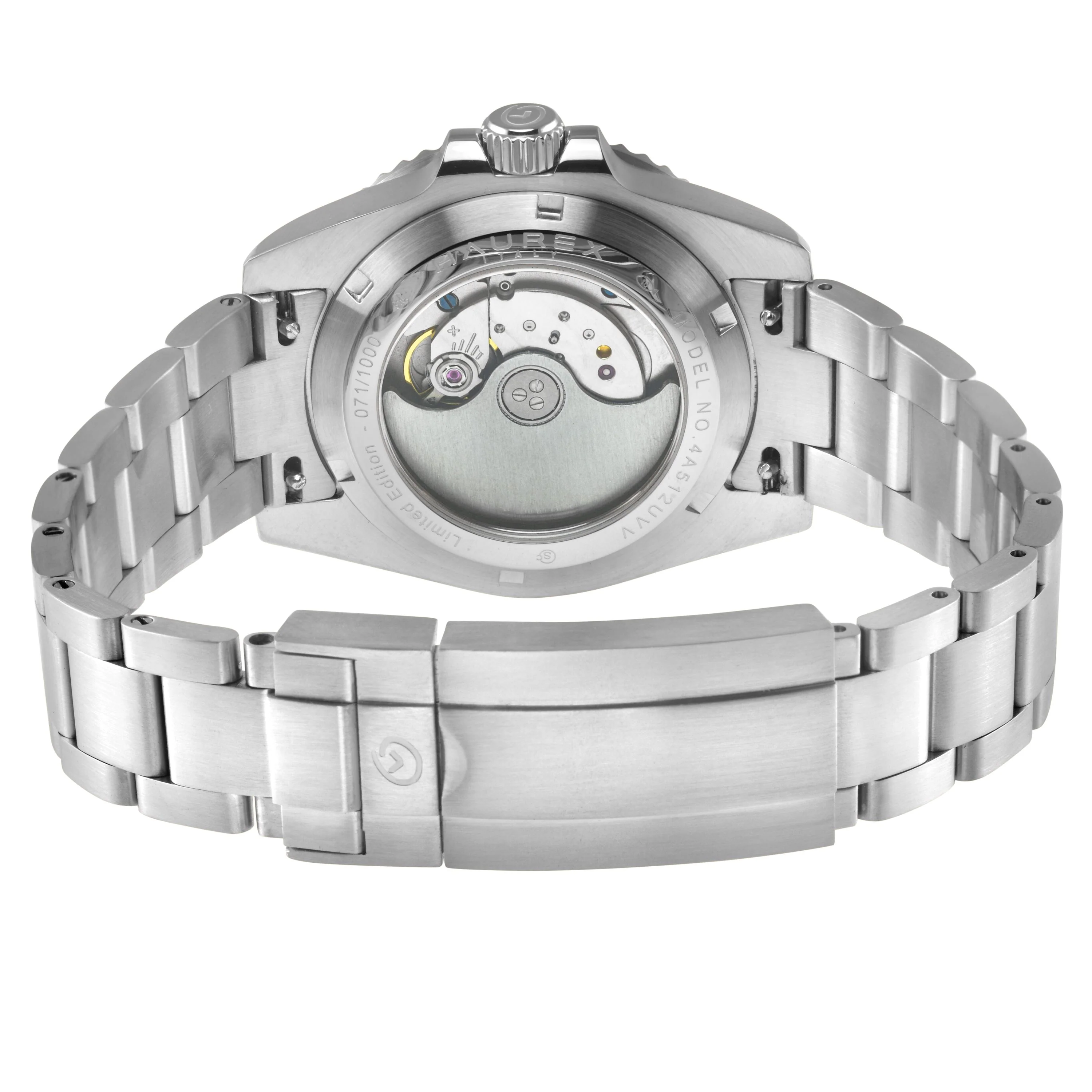 Haurex Italy Barracuda (316L Case, Green Sunray Dial, Ceramic Bezel, 316L Stainless Steel Bracelet) - Image 3