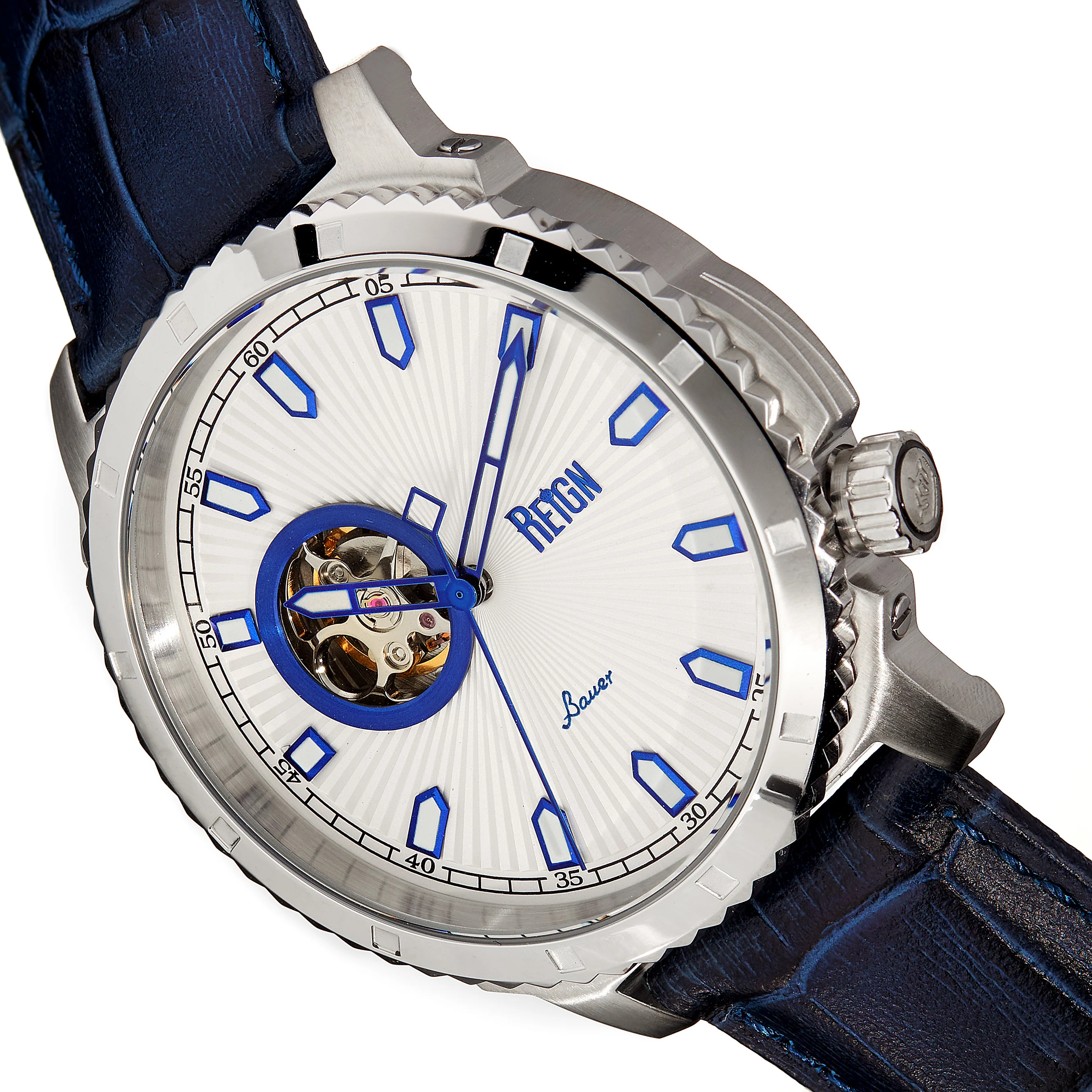 Bauer Silver/Blue | White Dial - Image 3