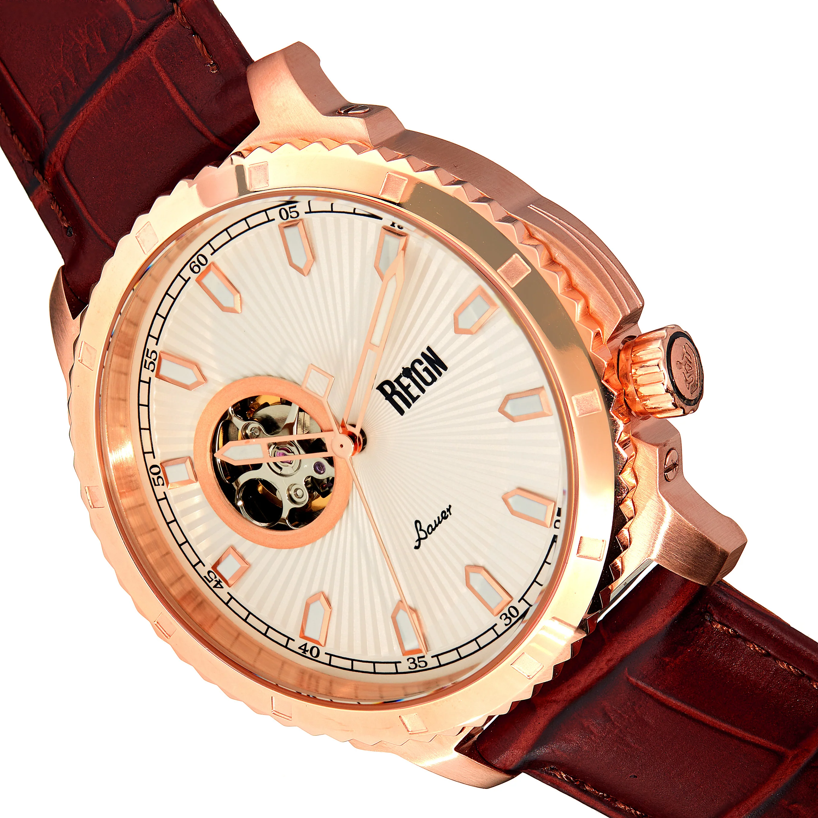 Bauer Rose Gold/White | White Dial - Image 3