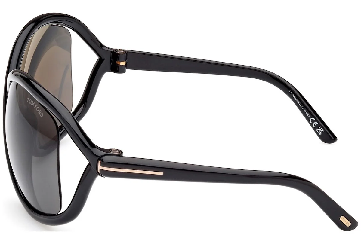 BETTINA SHINY BLACK / SMOKE - Image 2