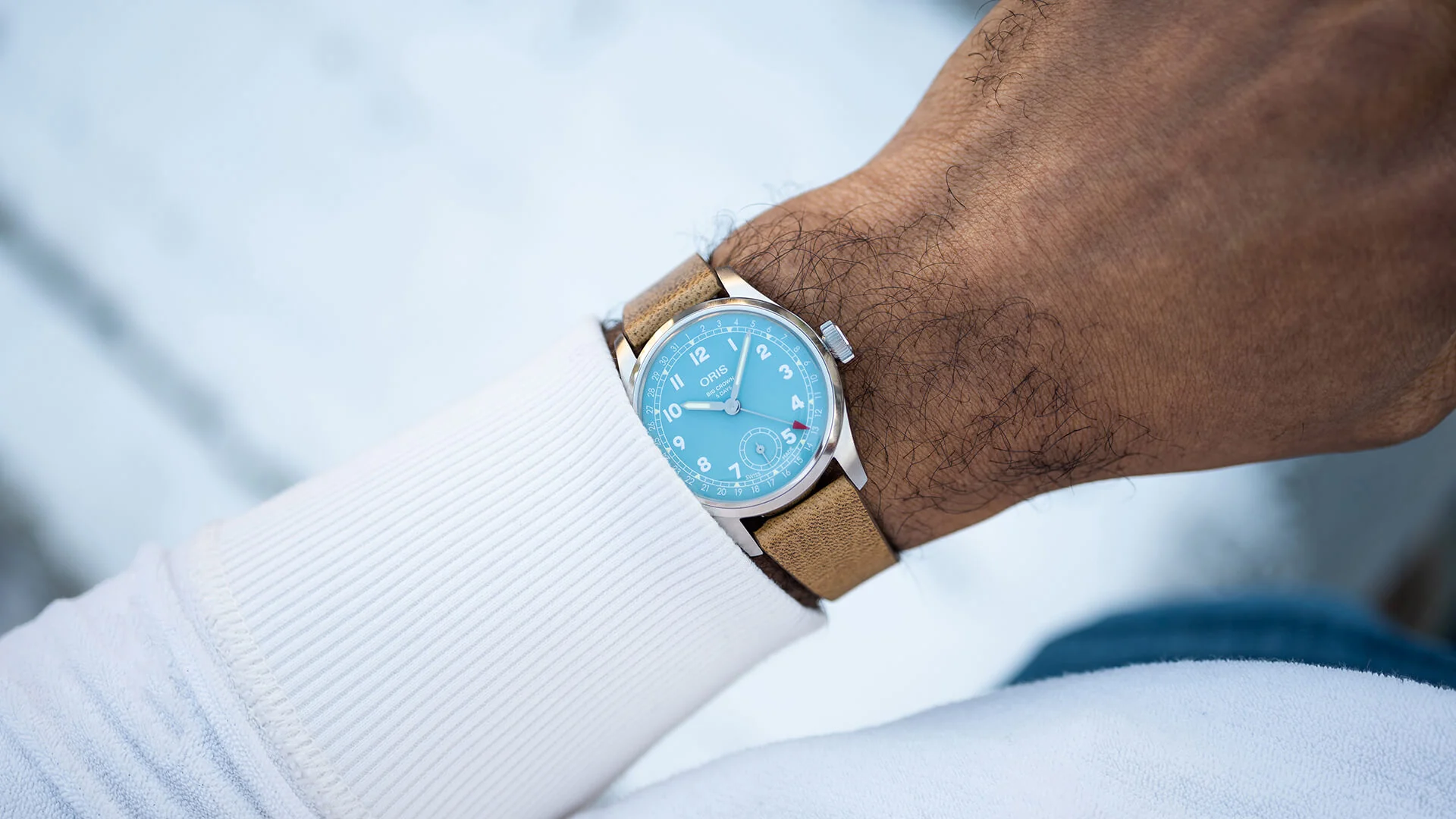 Big Crown Blue Dial / Leather Strap | Turqouise Dial - Image 3