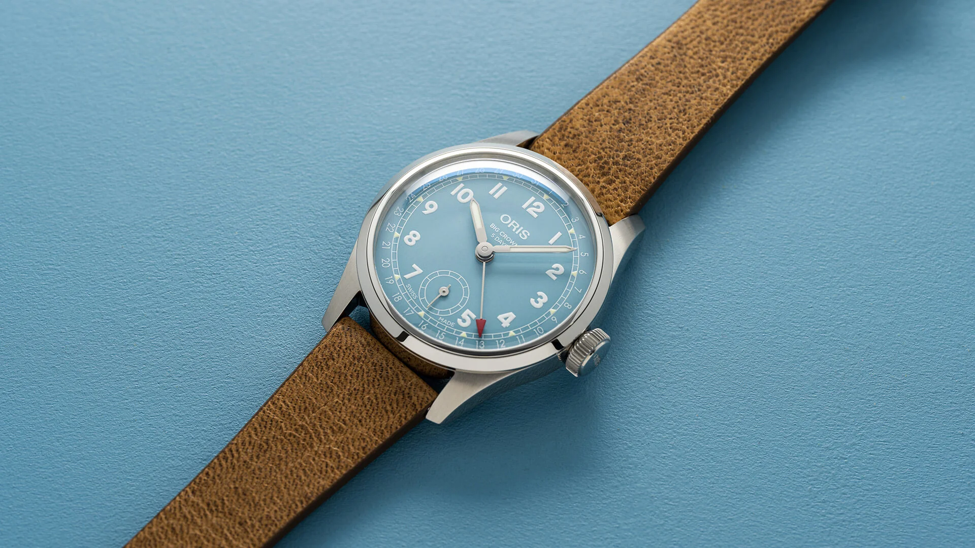 Big Crown Blue Dial / Leather Strap | Turqouise Dial - Image 4