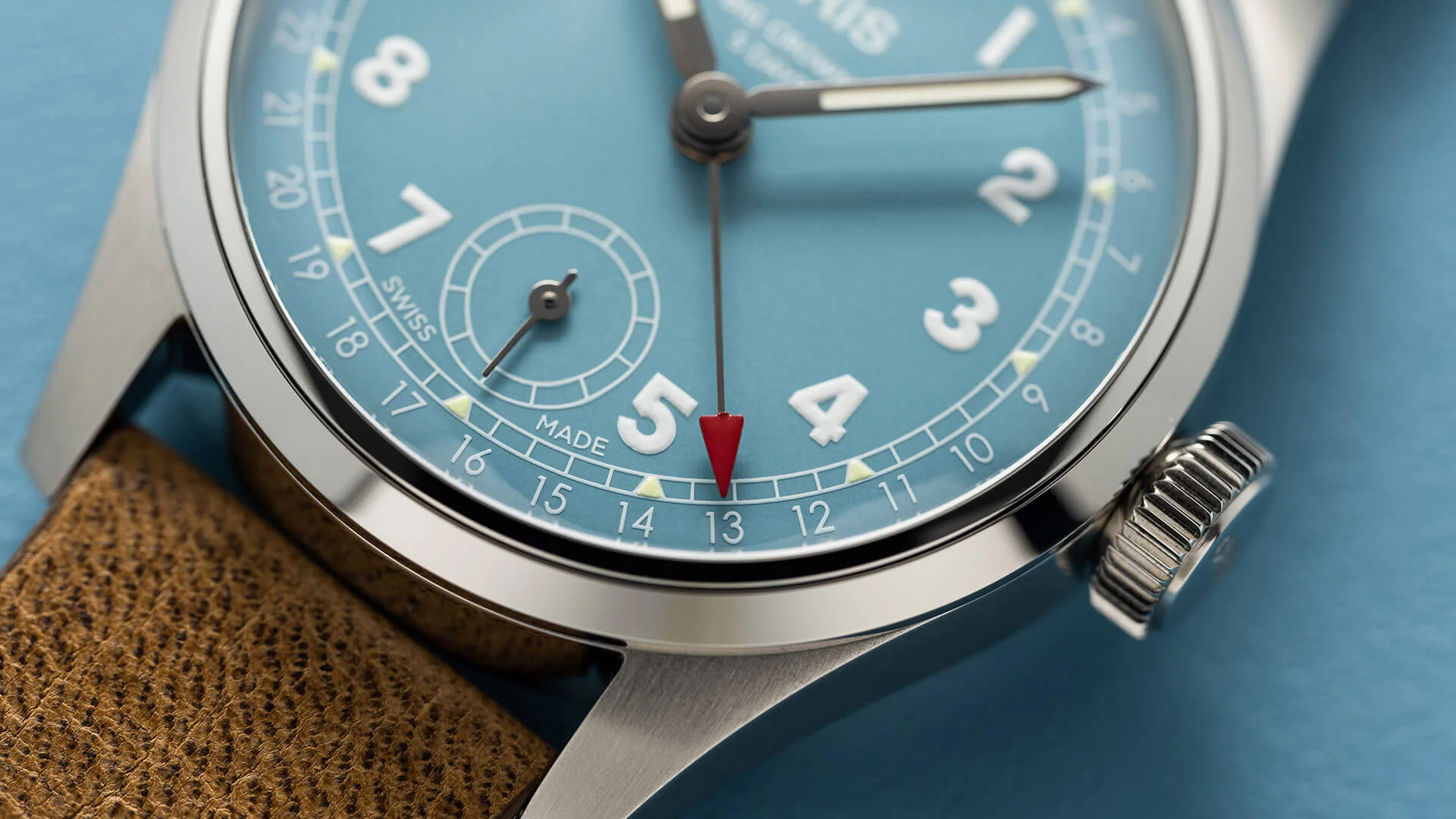 Big Crown Blue Dial / Leather Strap | Turqouise Dial - Image 5