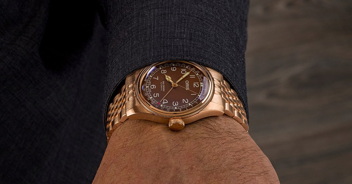 BIG CROWN BRONZE POINTER DATE  | Red Dial - Image 4
