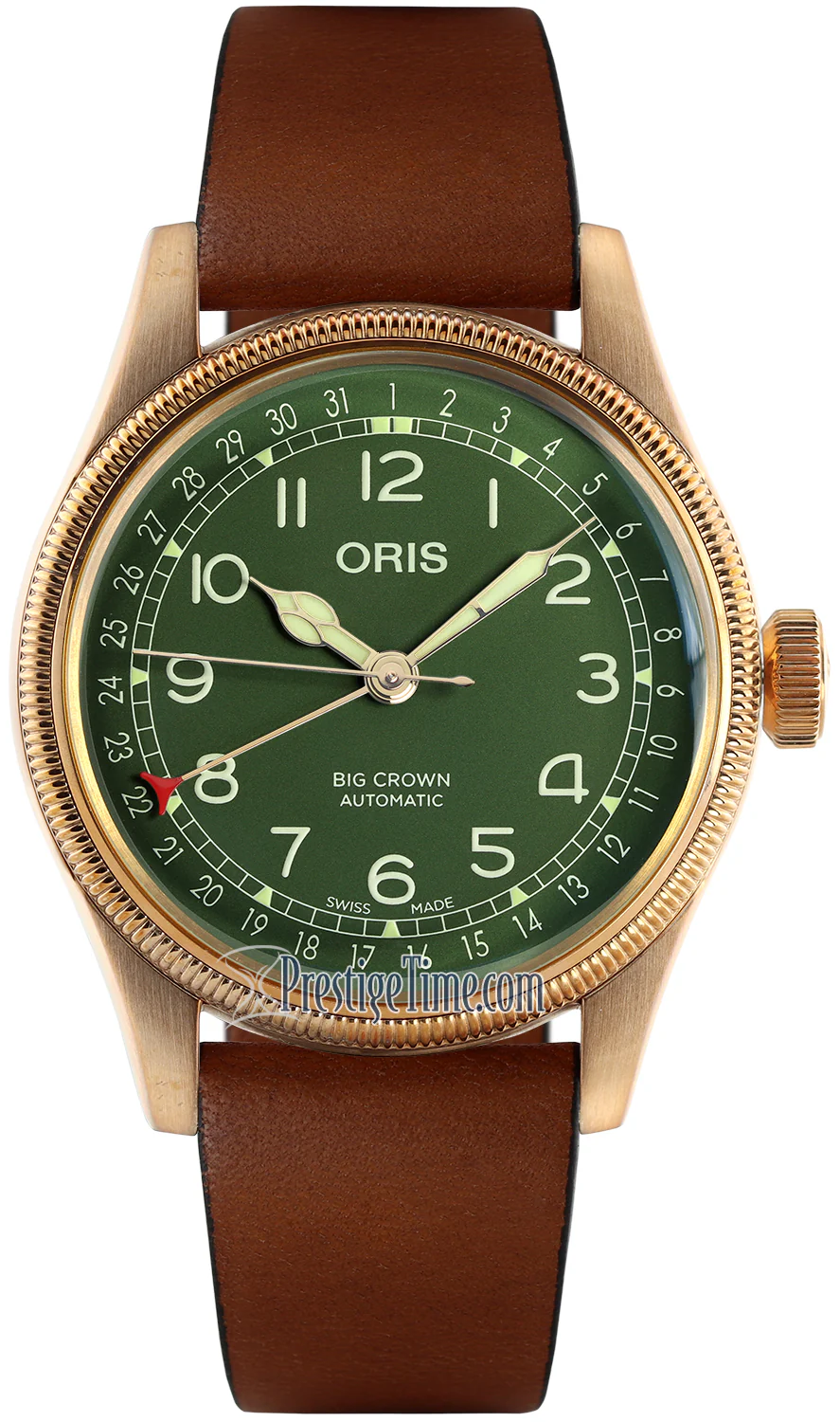 Big Crown Pointer Date Bronze Green | Green Dial
