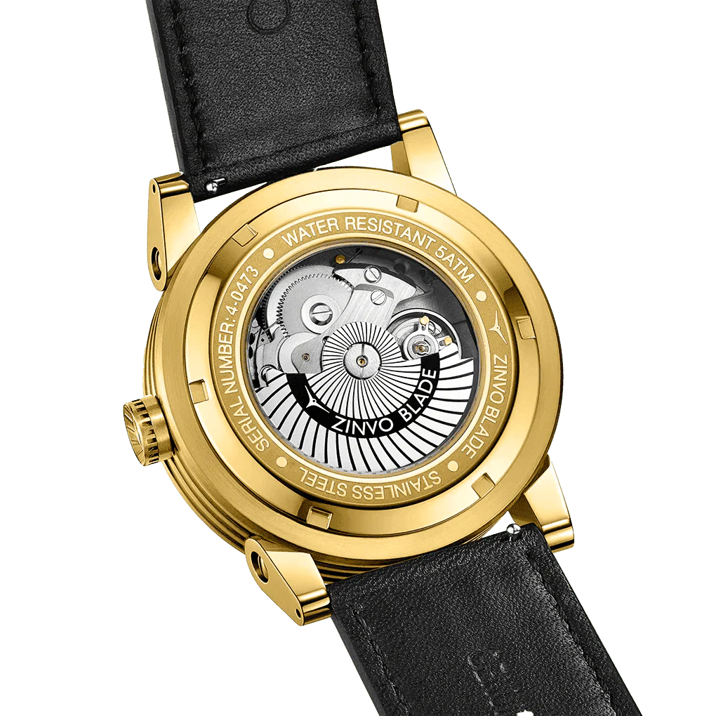 Blade 12K Stainless Steel Gold Plated | Black Dial - Image 4