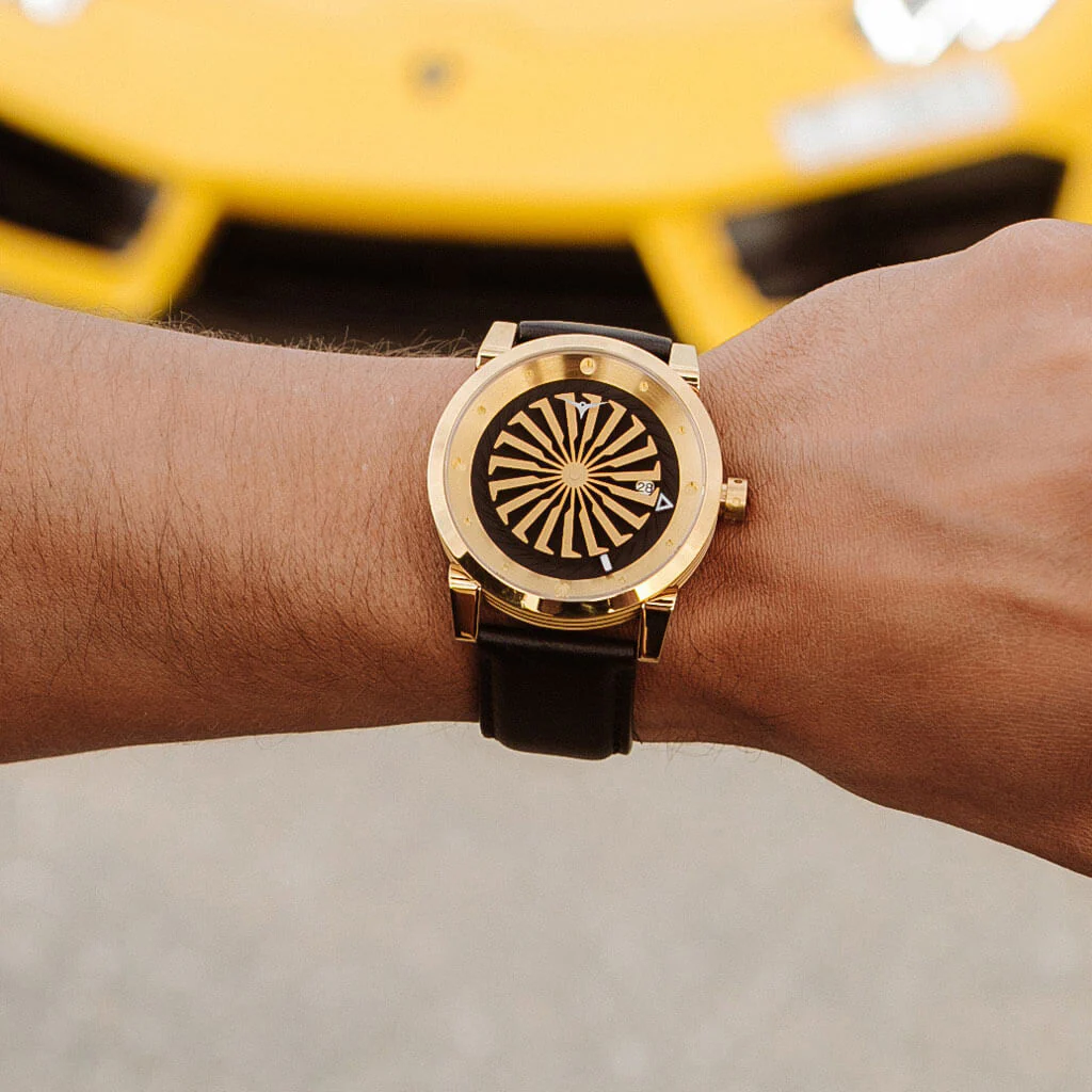 Blade 12K Stainless Steel Gold Plated | Black Dial - Image 6