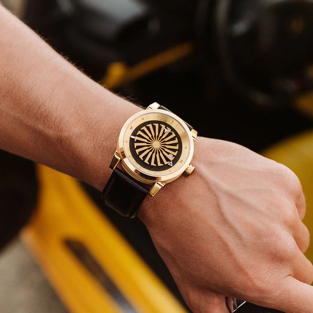 Blade 12K Stainless Steel Gold Plated | Black Dial - Image 8