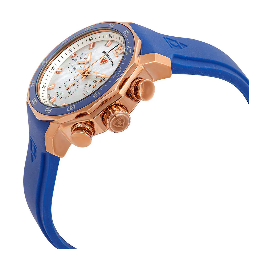 Blue Geneve Multifunction Silver / Rubber | Silver Dial - Image 2