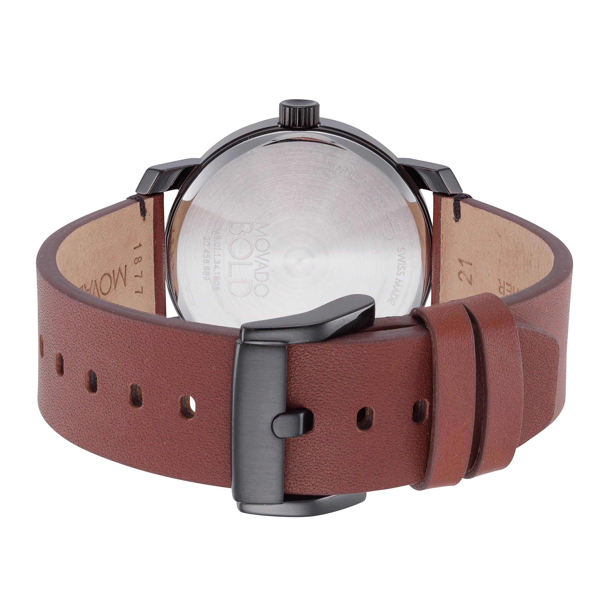 Bold 41mm / Grey / Cognac | Grey Dial - Image 3