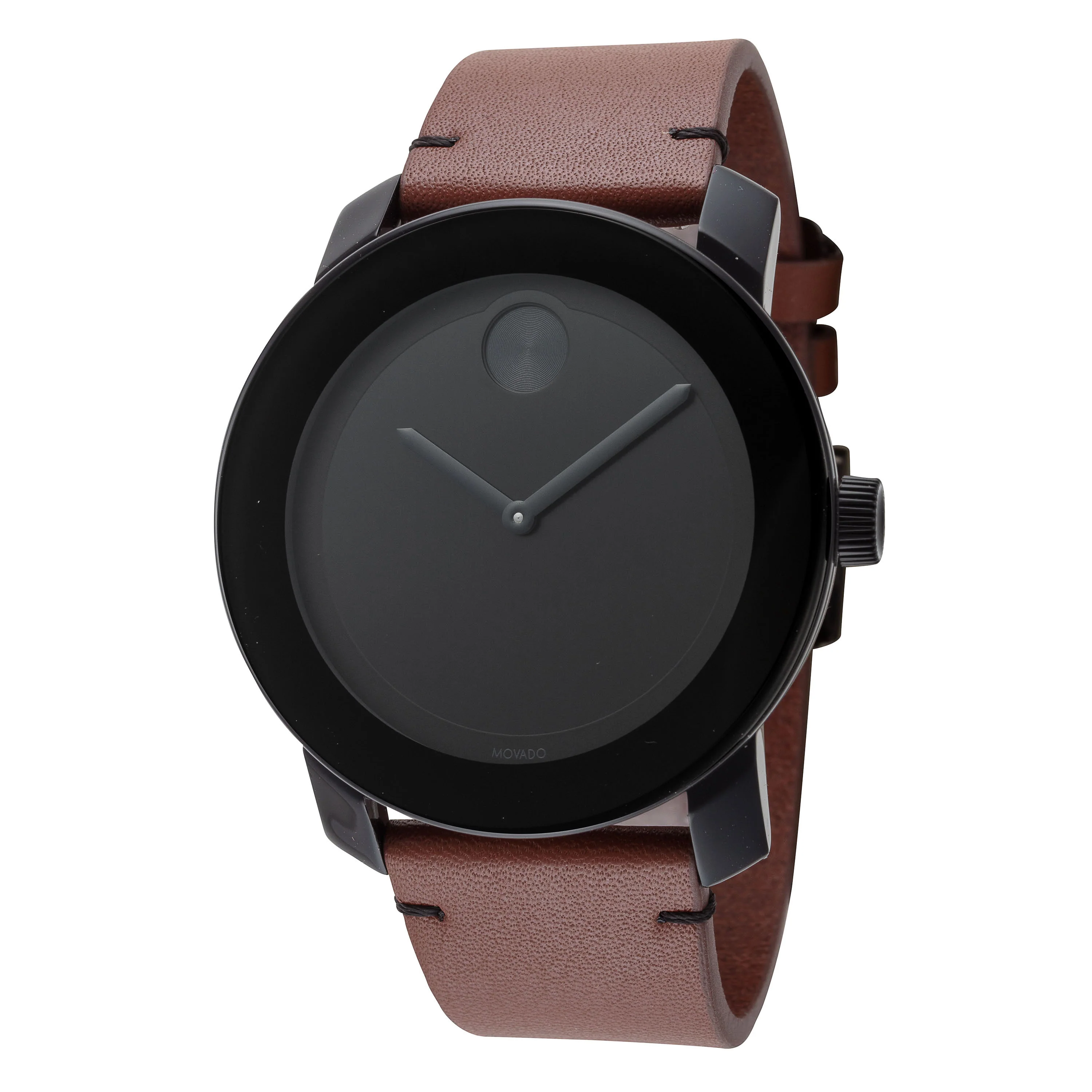 Bold 42mm / Black / Brown | Black Dial
