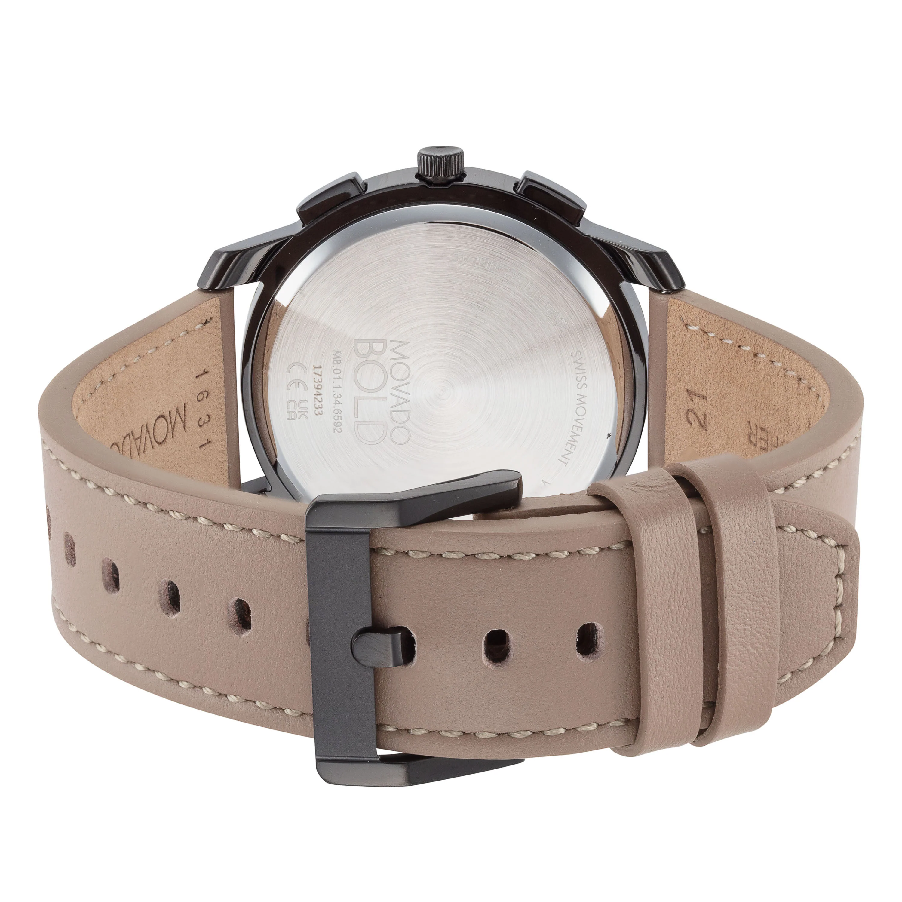 Bold 42mm / Black / Tan | Black Dial - Image 3