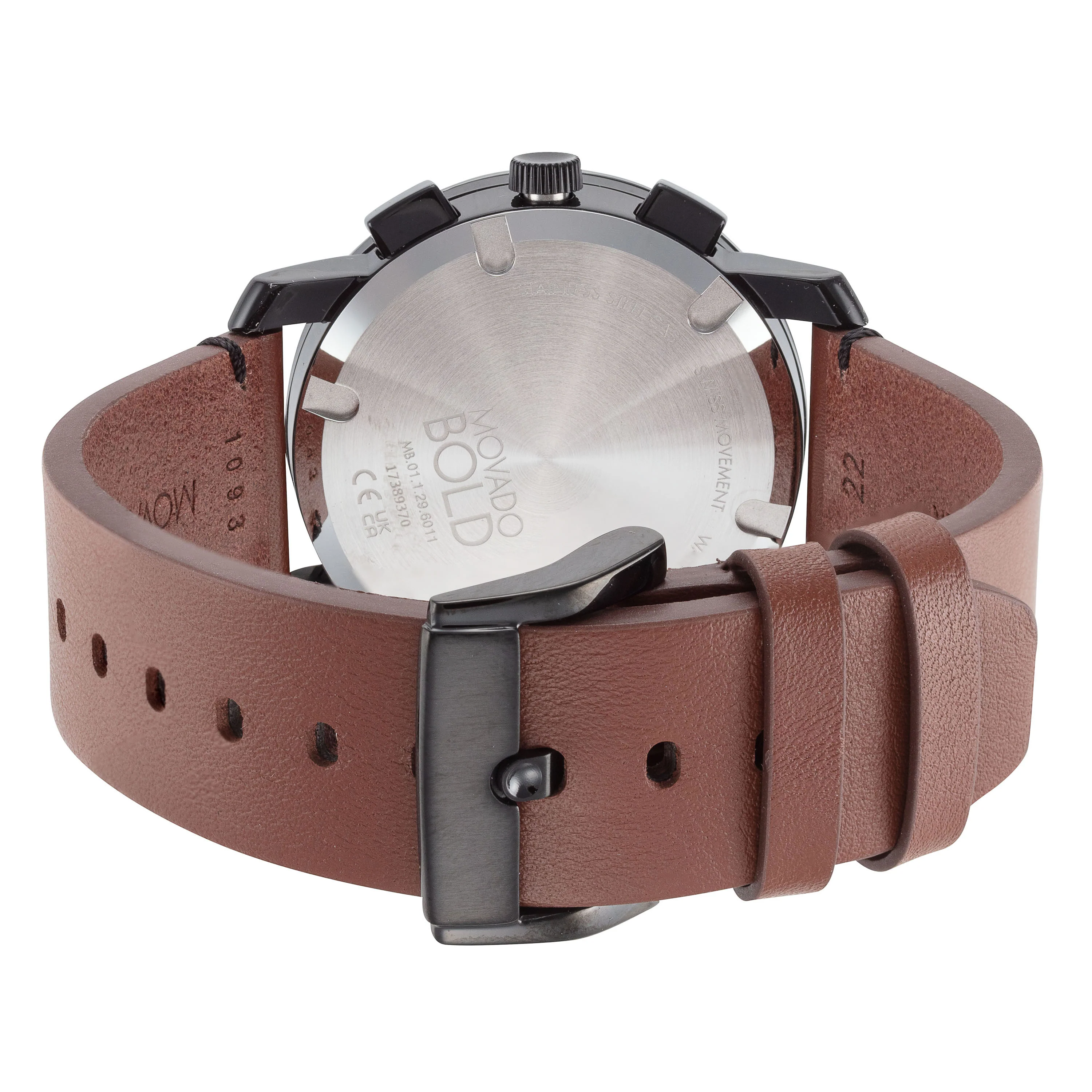 Bold 44mm / Black / Brown | Black Dial - Image 3