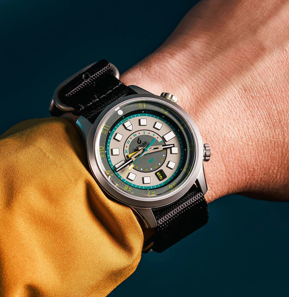 Boldr Boldr BOLDR x Worn & Wound 3xt GMT Limited Edition (Gray / Black Strap) (Gray / Black Strap) - Image 3