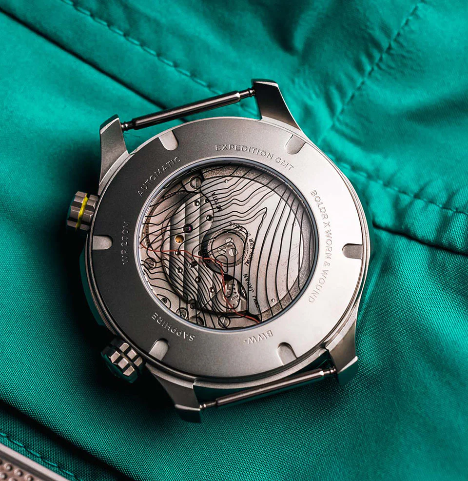 Boldr Boldr BOLDR x Worn & Wound 3xt GMT Limited Edition (Gray / Black Strap) (Gray / Black Strap) - Image 5