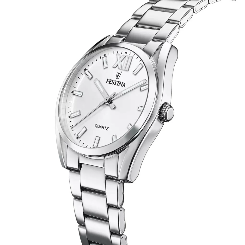 Boyfriend White / Stainless Steel | White Dial - Image 2