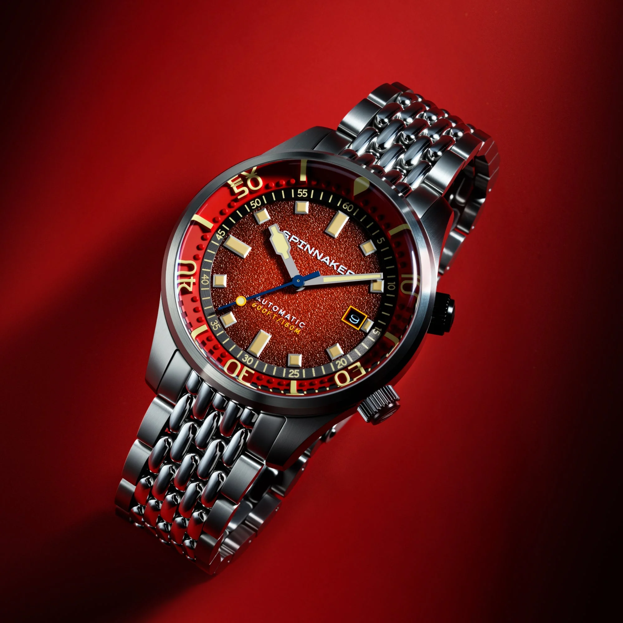Bradner Automatic Red / Stainless Steel | Red Dial - Image 3