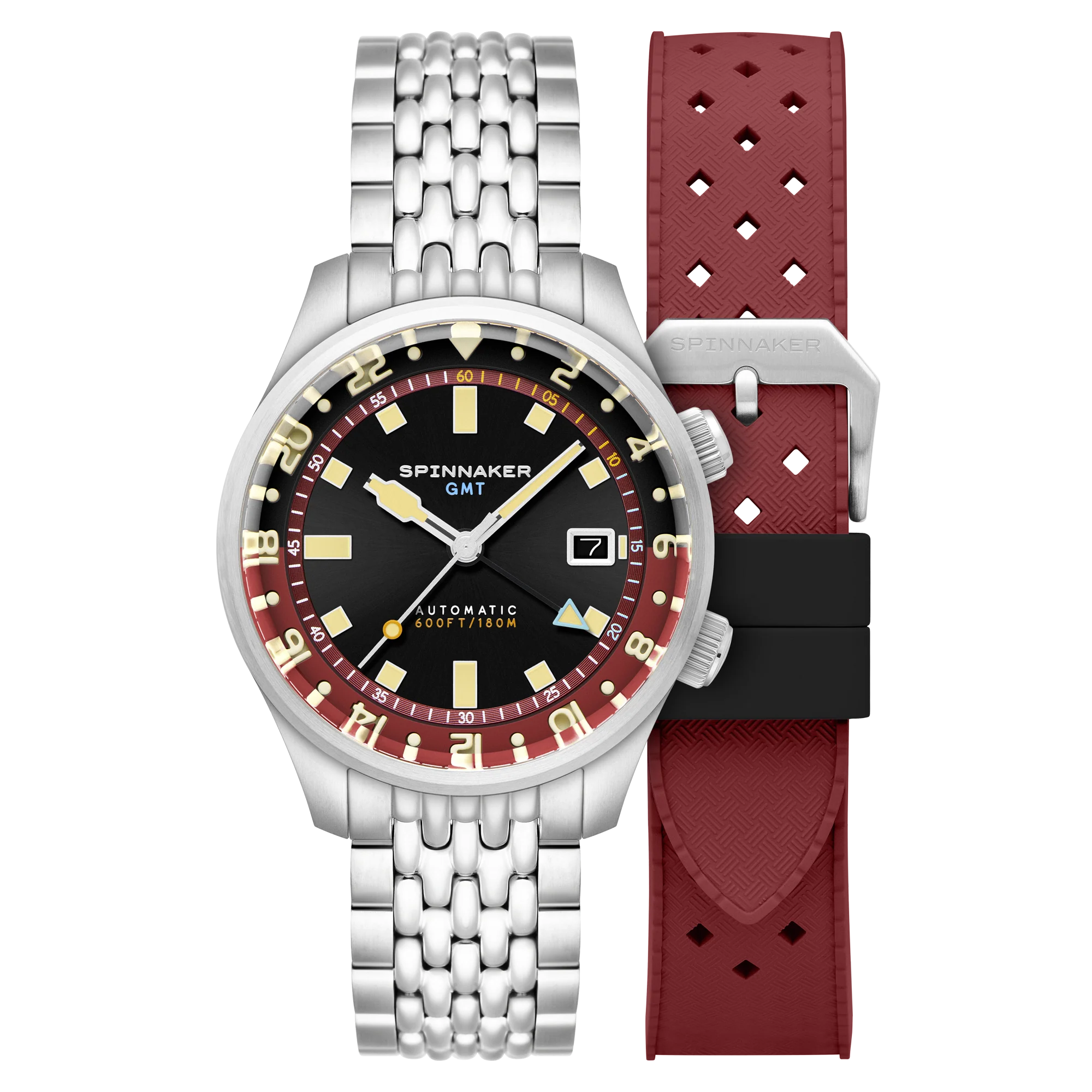 Bradner GMT Automatic Black / Stainless Steel Black Dial