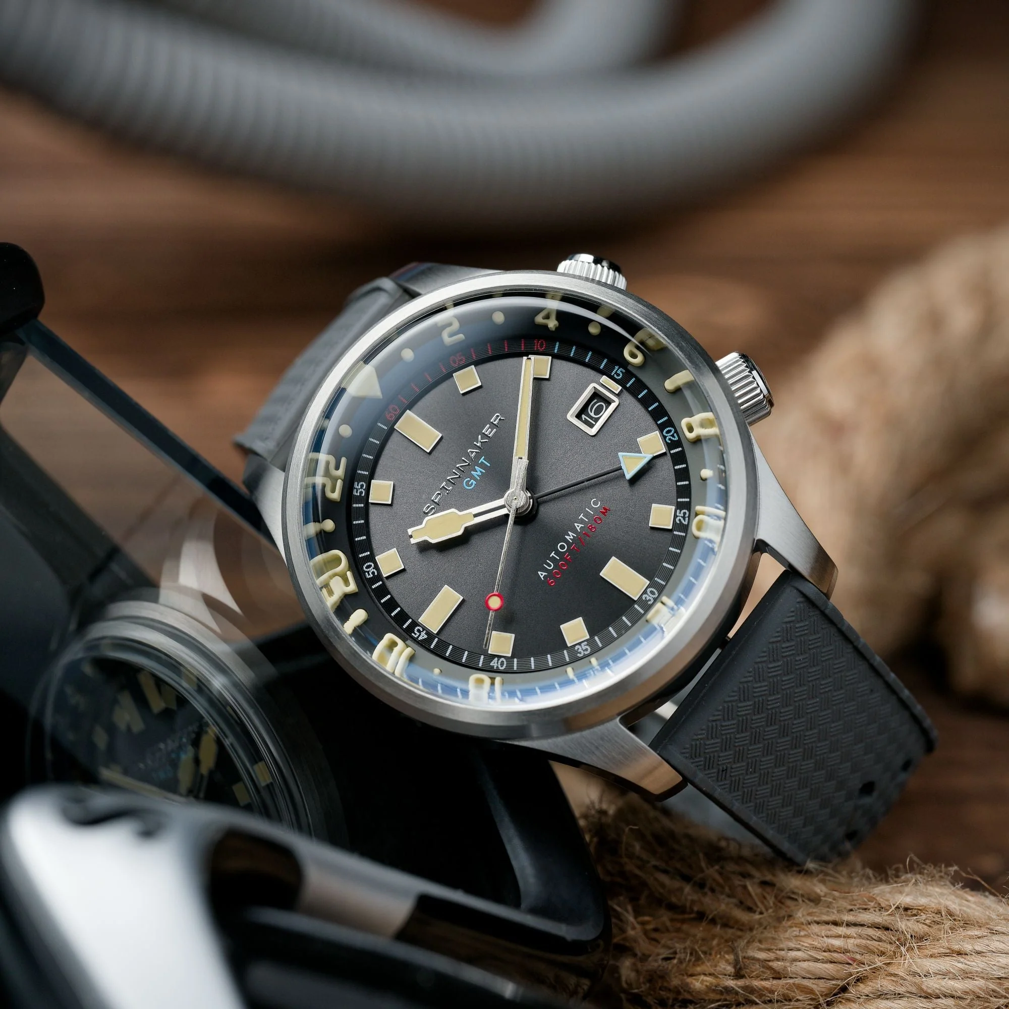 Bradner GMT Automatic Grey / Stainless Steel | Gray Dial - Image 2