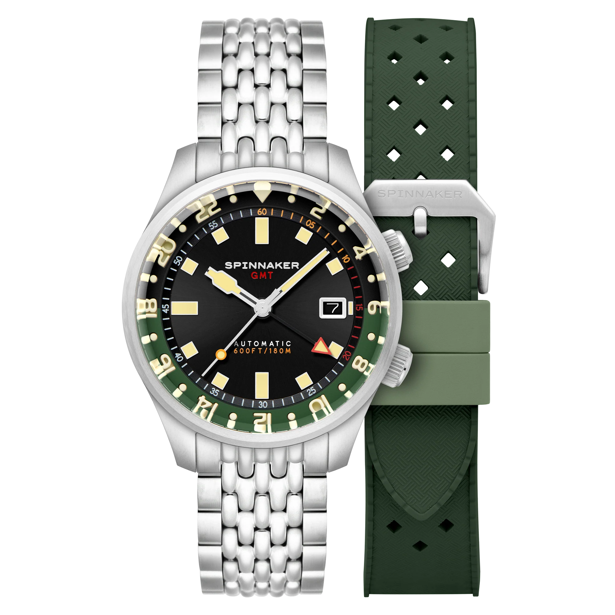 Bradner GMT Automatic Black / Stainless Steel Black Dial