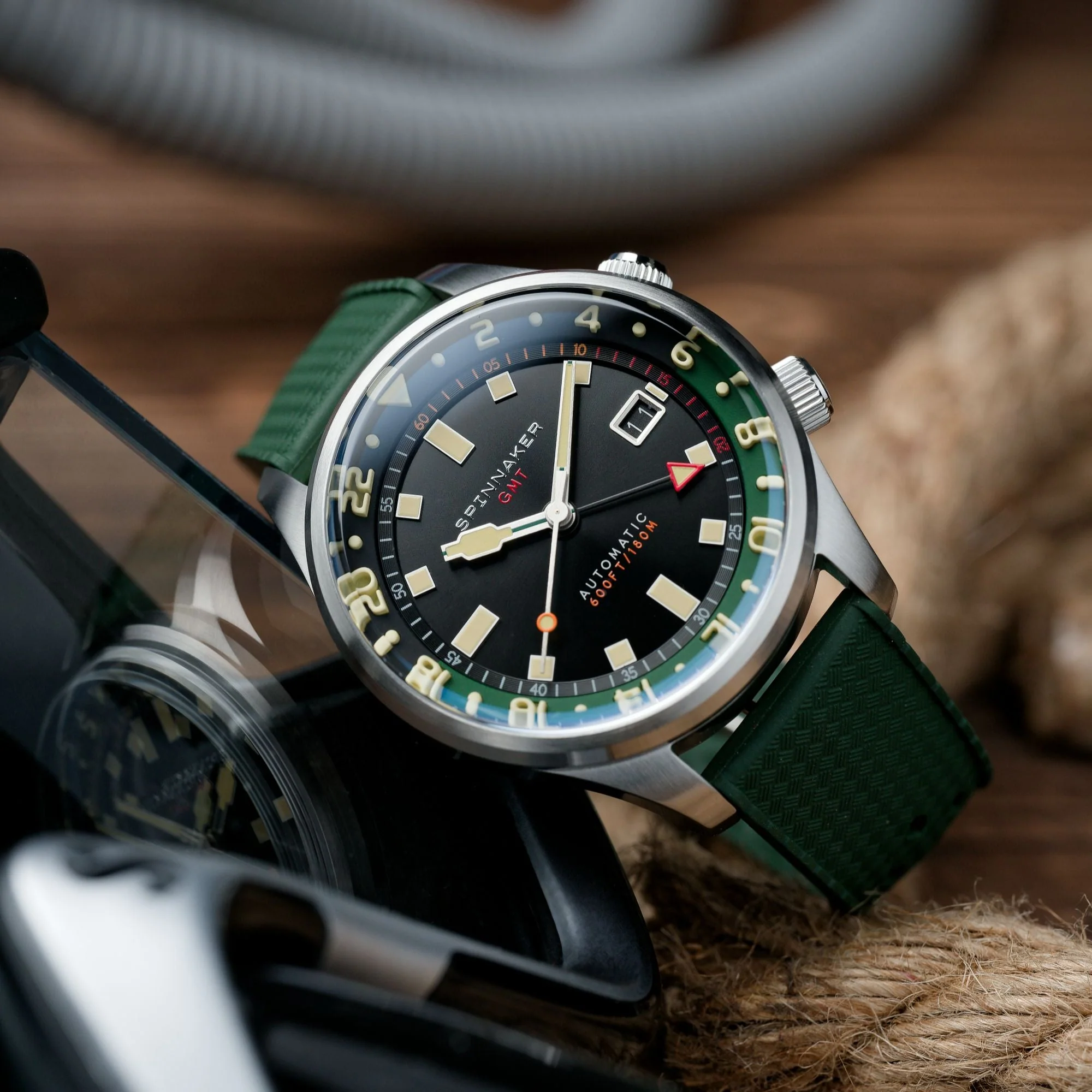 Bradner GMT Automatic Black / Stainless Steel Black Dial - Image 4