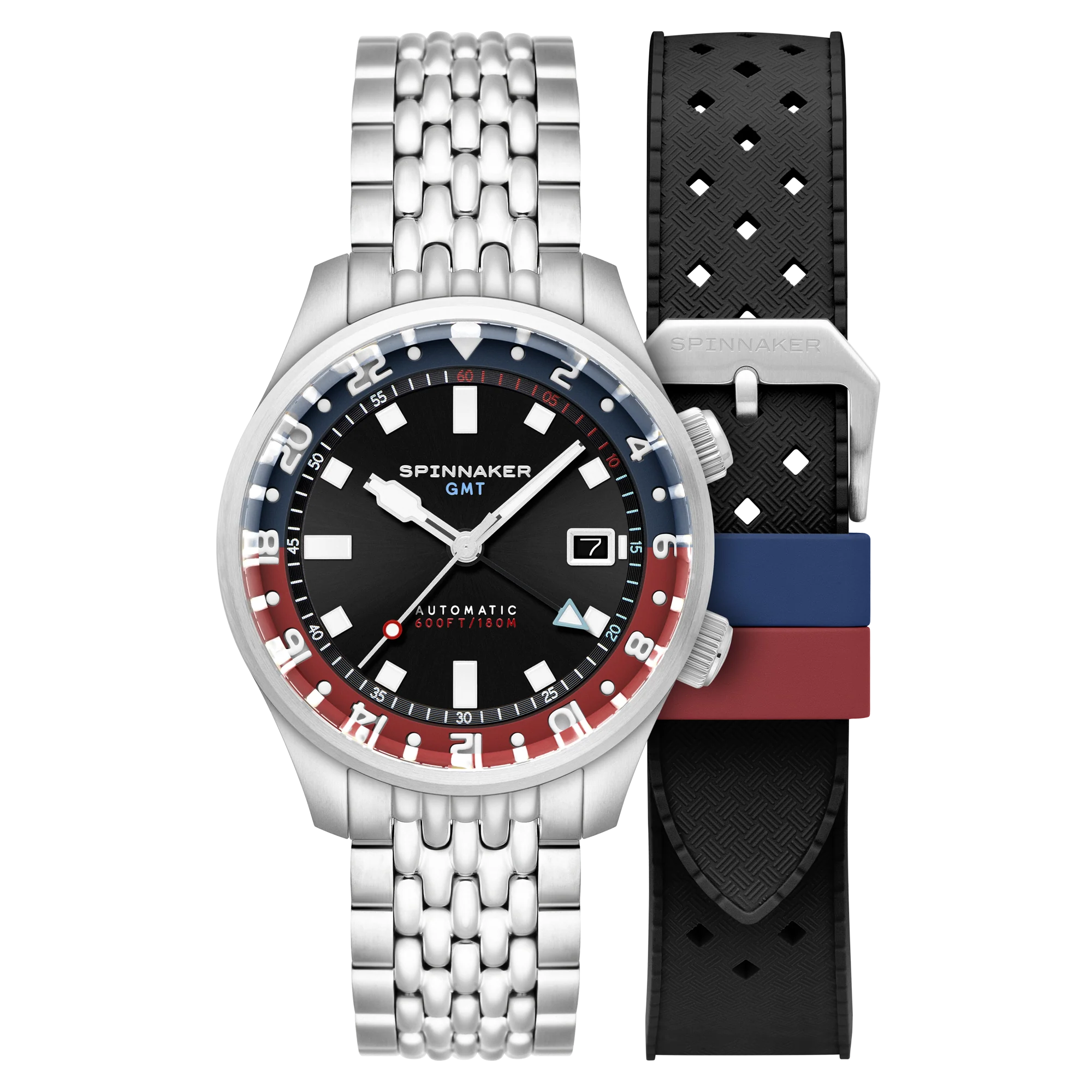 Bradner GMT Automatic Black / Stainless Steel Black Dial