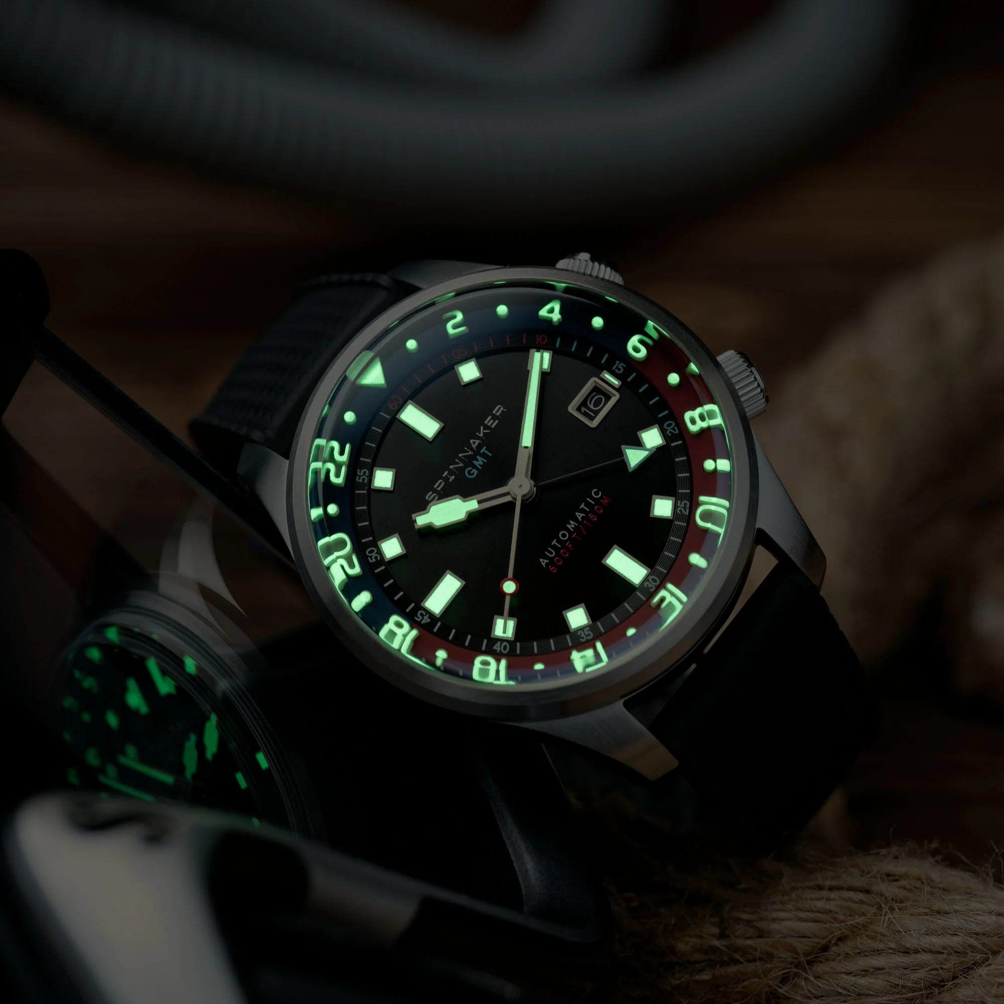 Bradner GMT Automatic Black / Stainless Steel Black Dial - Image 4
