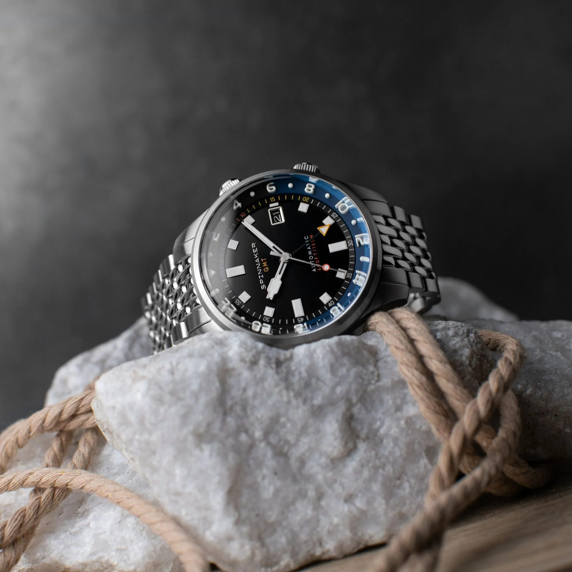 Bradner GMT Automatic Black / Stainless Steel Black Dial - Image 2