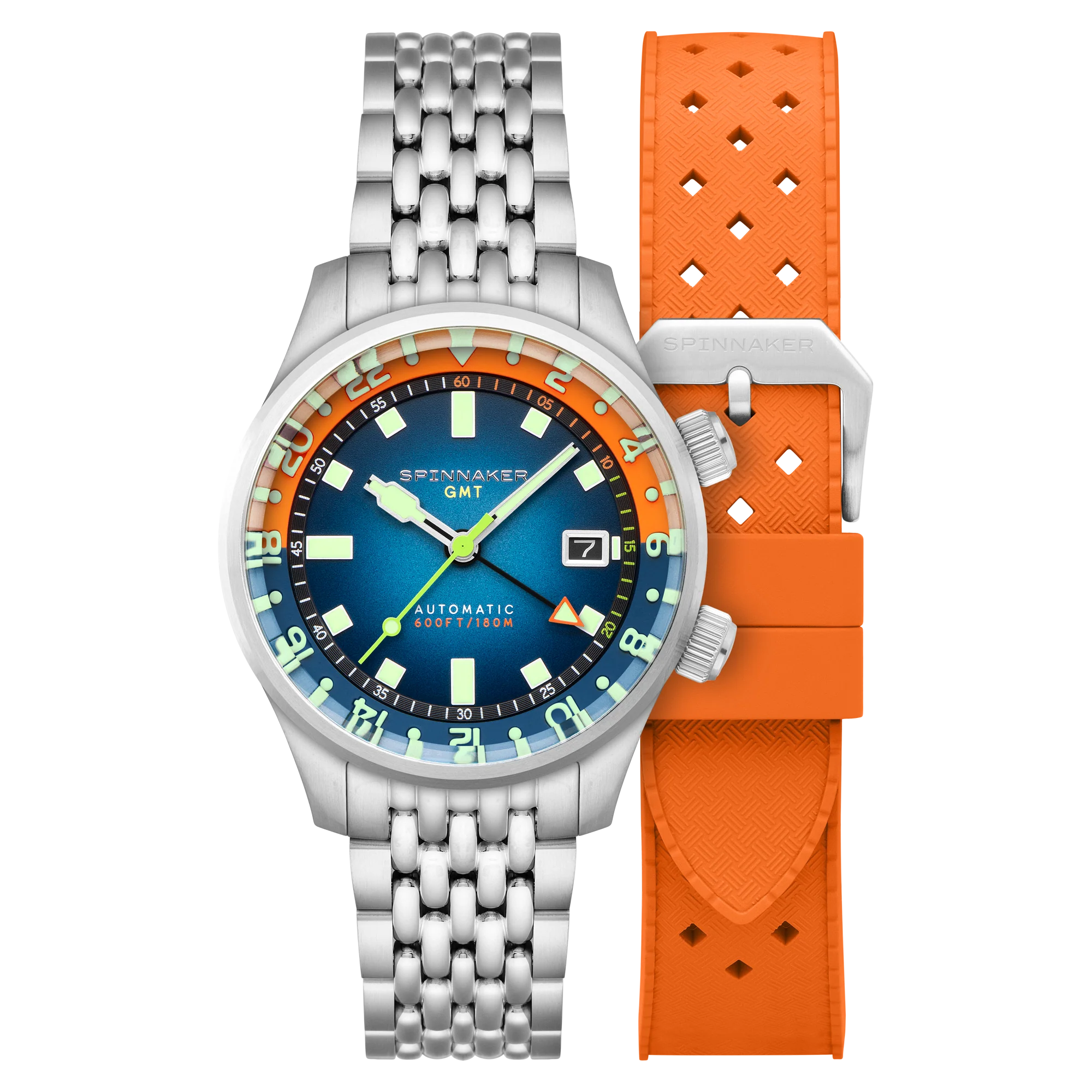 Bradner GMT Automatic Blue/Stainless Steel | Blue Dial