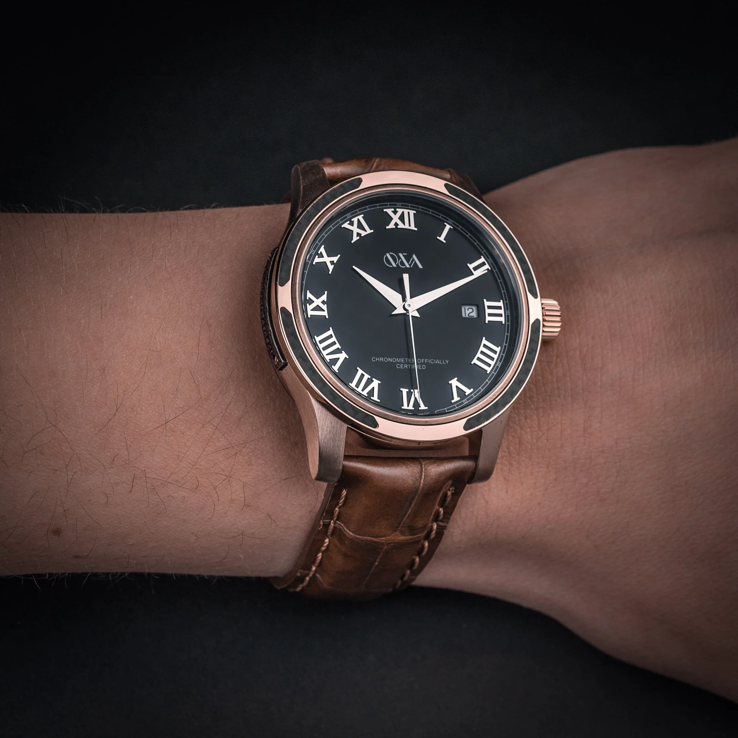 Bronze Brown / Leather | Black Dial - Image 2