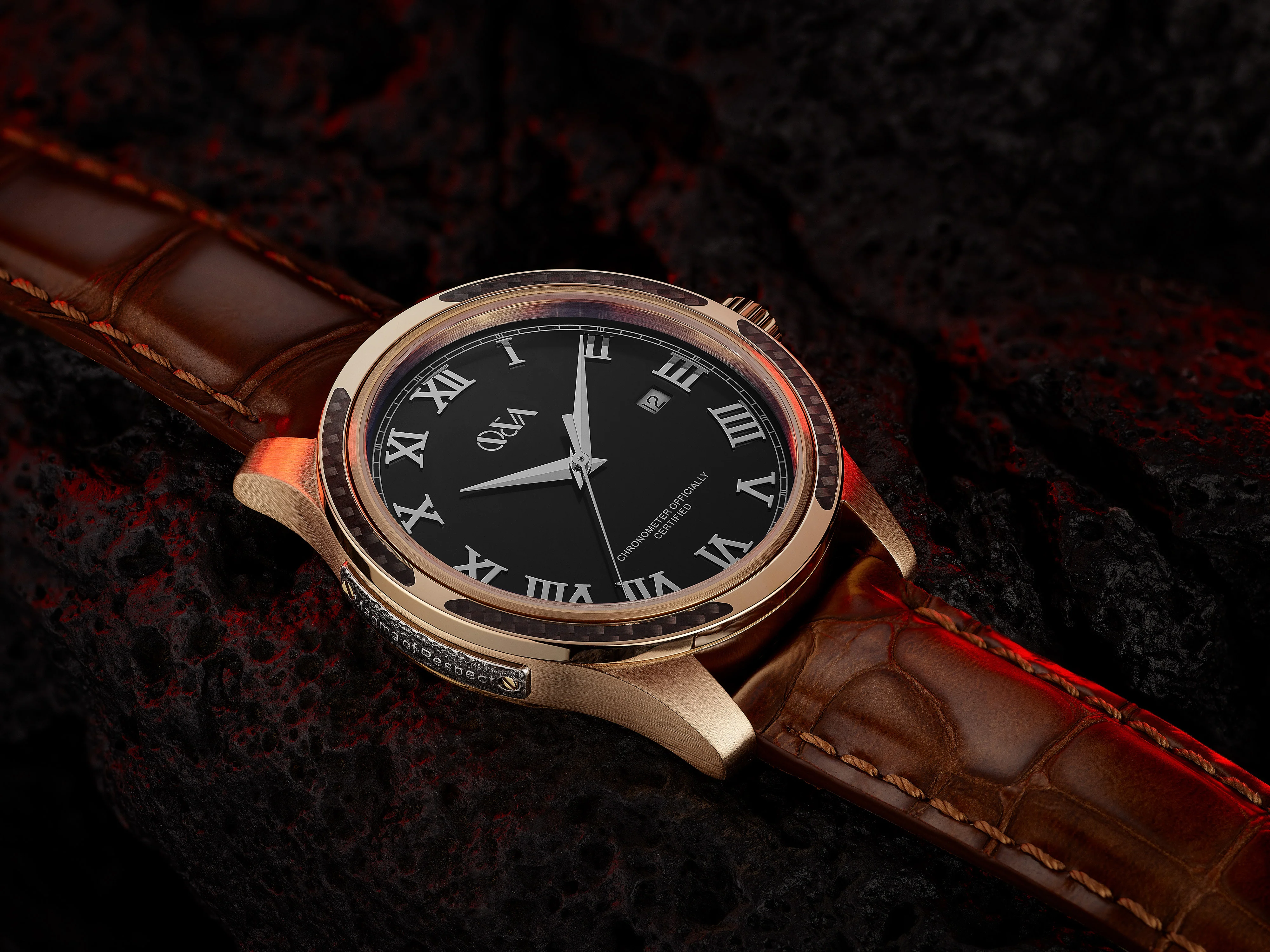 Bronze Brown / Leather | Black Dial - Image 4