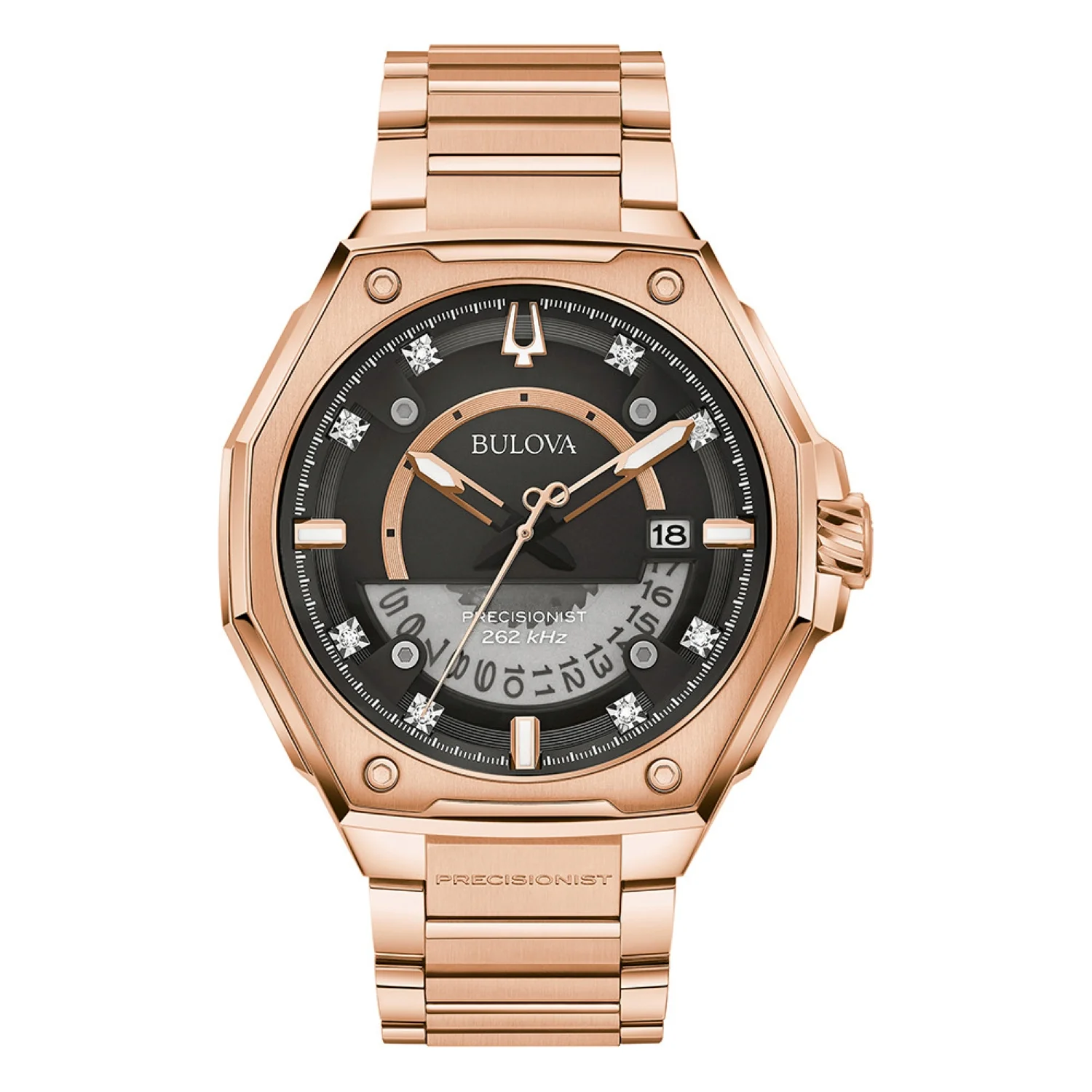 Bulova 45mm / Rose Gold | Black Dial