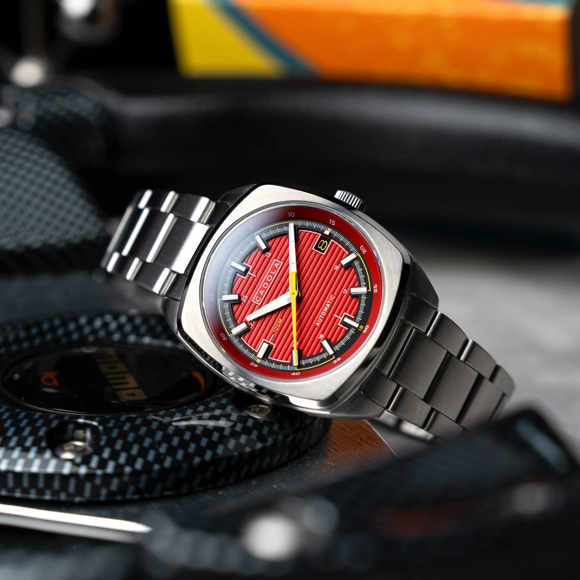 Buxton Automatic Red/ Stainless Steel Stainless Steel | Red Dial - Image 2