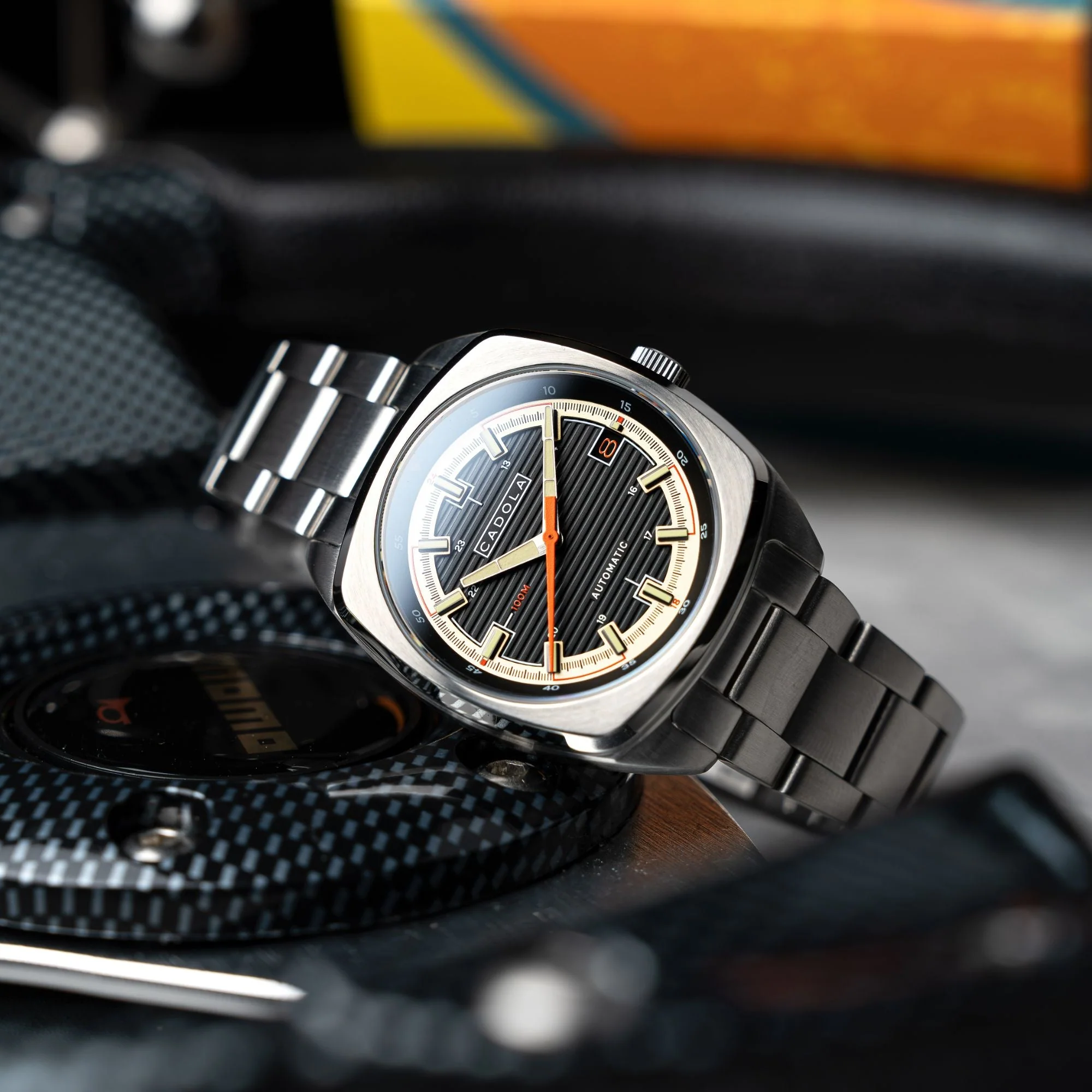 Buxton Automatic Black/ Stainless Steel Stainless Steel | Black Dial - Image 2