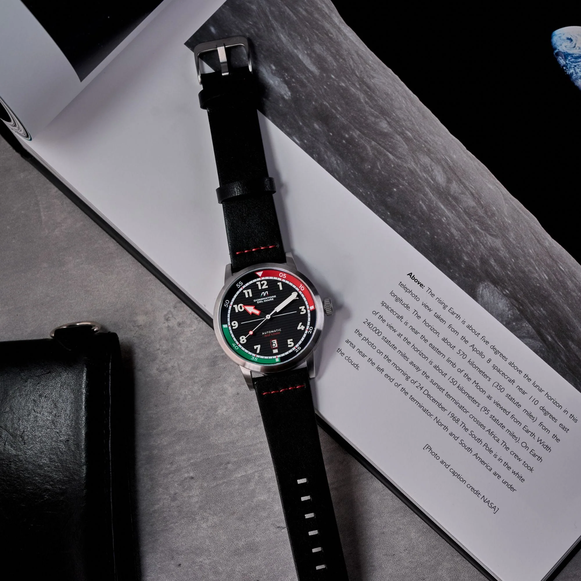 Camogli Automatic Black / Black Leather | Black Dial - Image 3