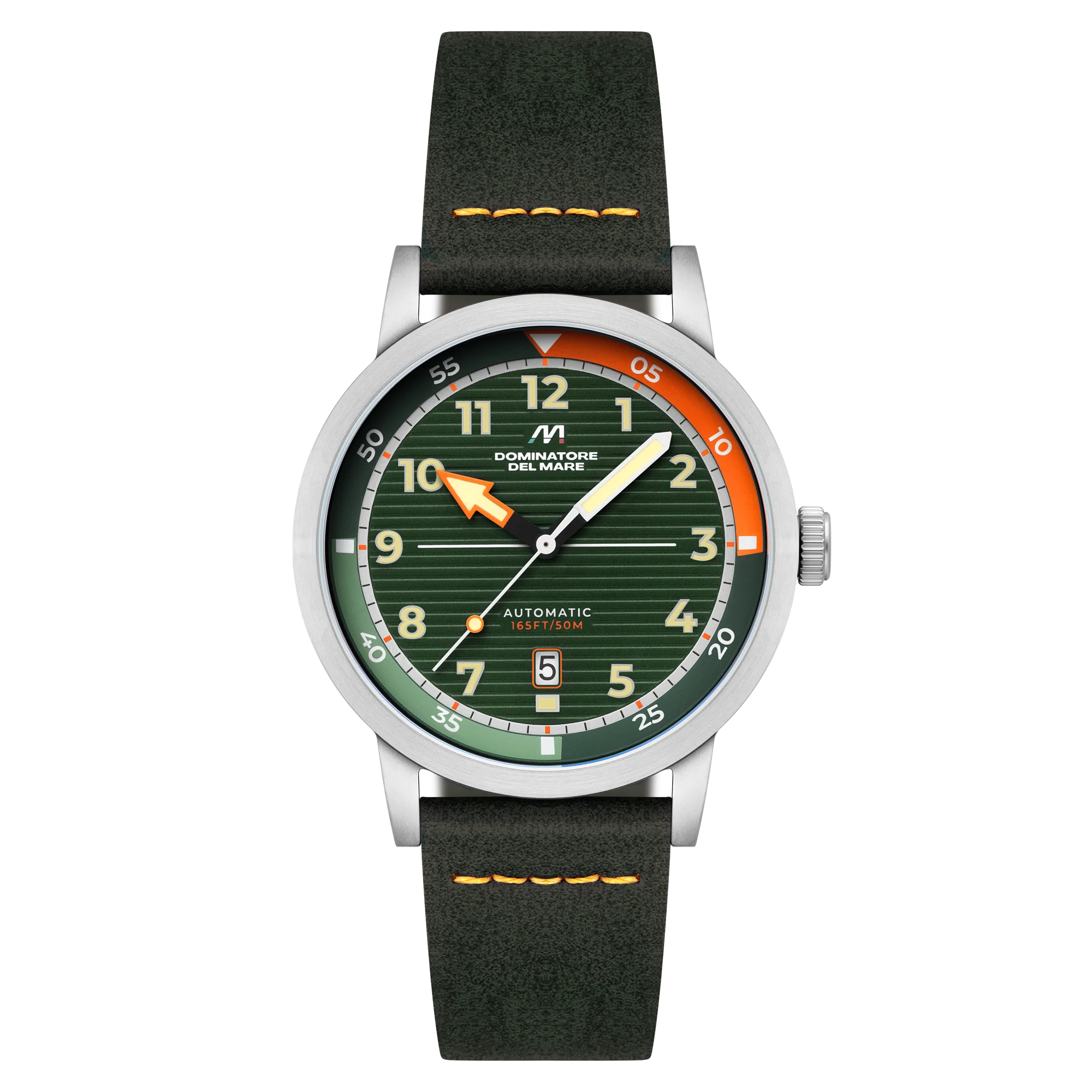 Camogli Automatic Green / Green Leather | Green Dial