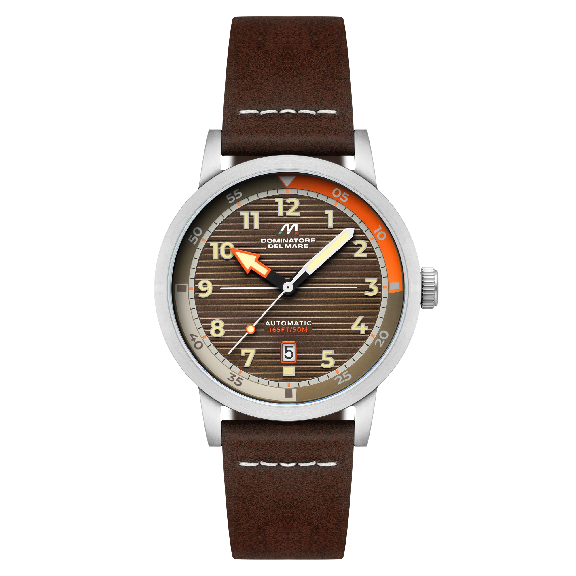 Camogli Automatic Brown / Brown Leather | Brown Dial