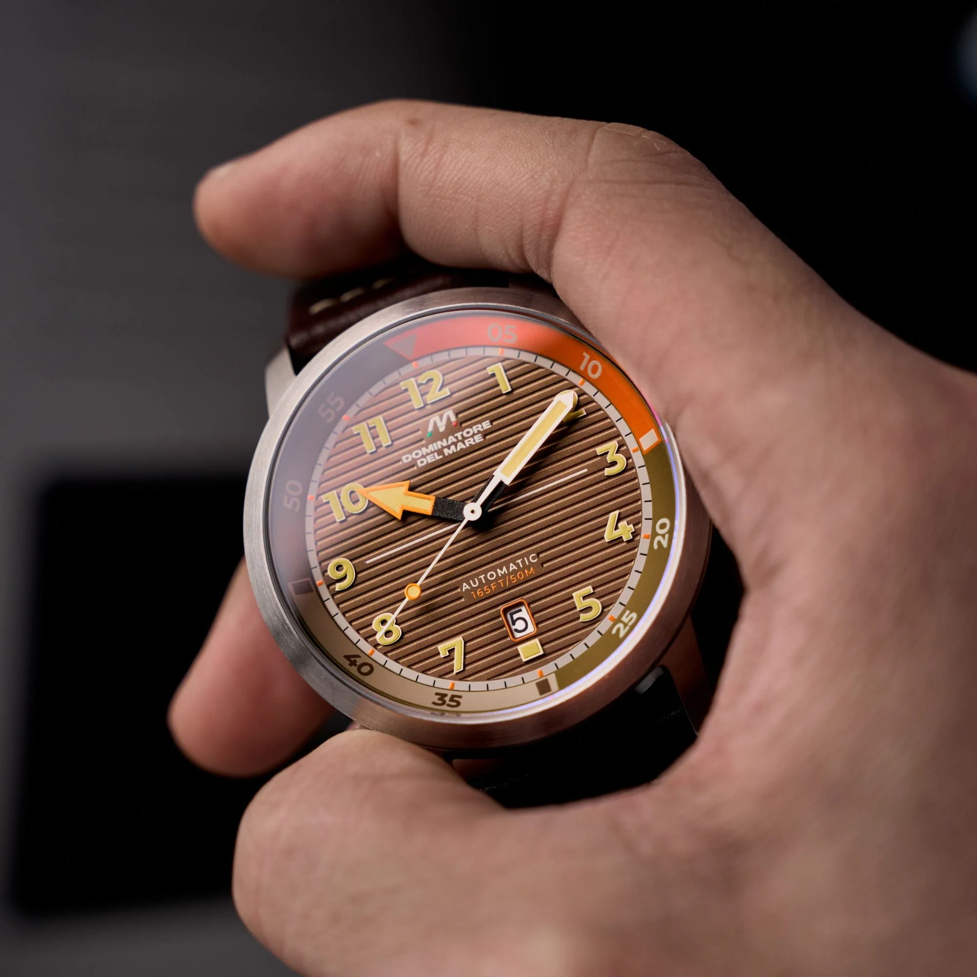 Camogli Automatic Brown / Brown Leather | Brown Dial - Image 4
