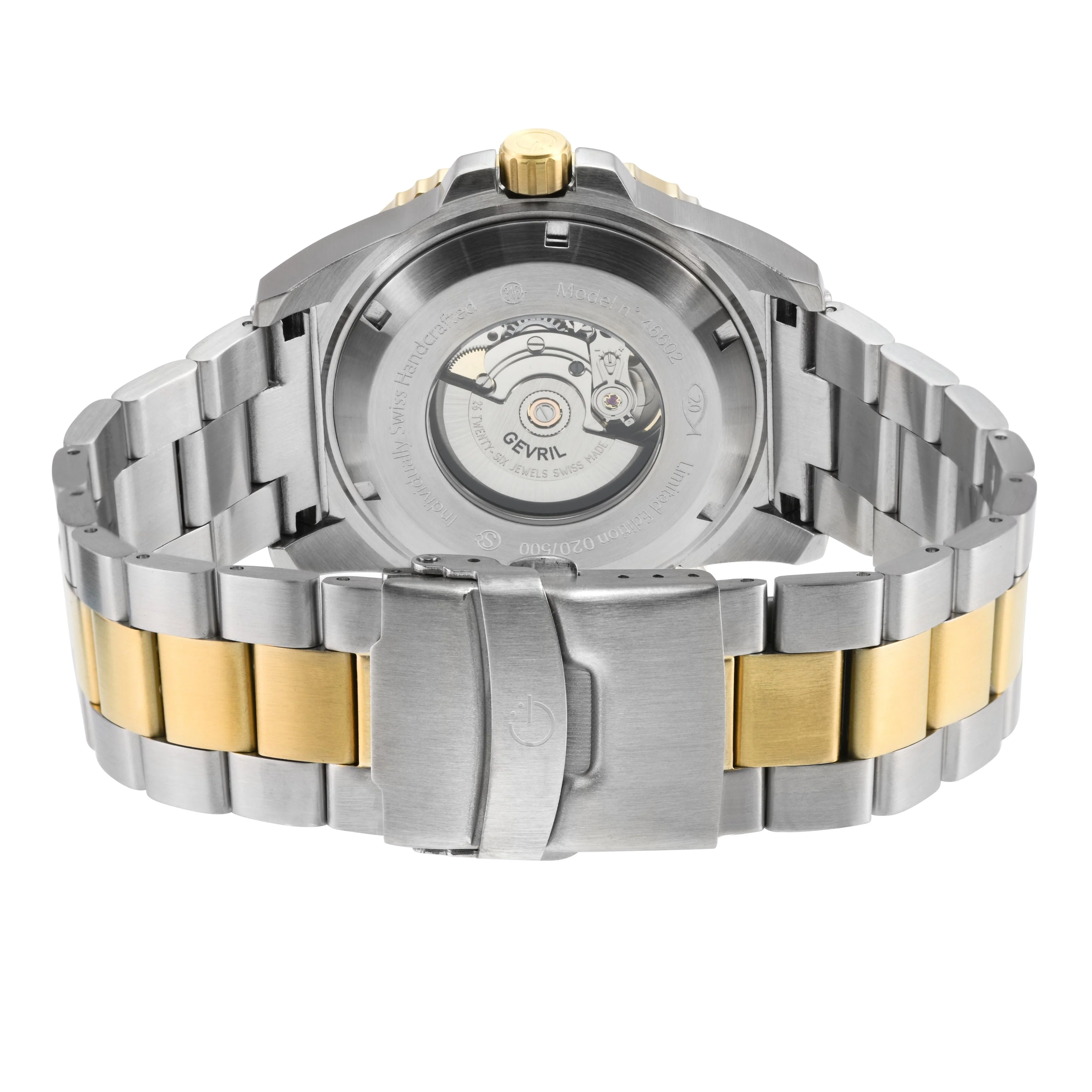 Canal Street Swiss Made SW200 two tone BGW9 luminescent indexes helium valve | Blue Dial - Image 3