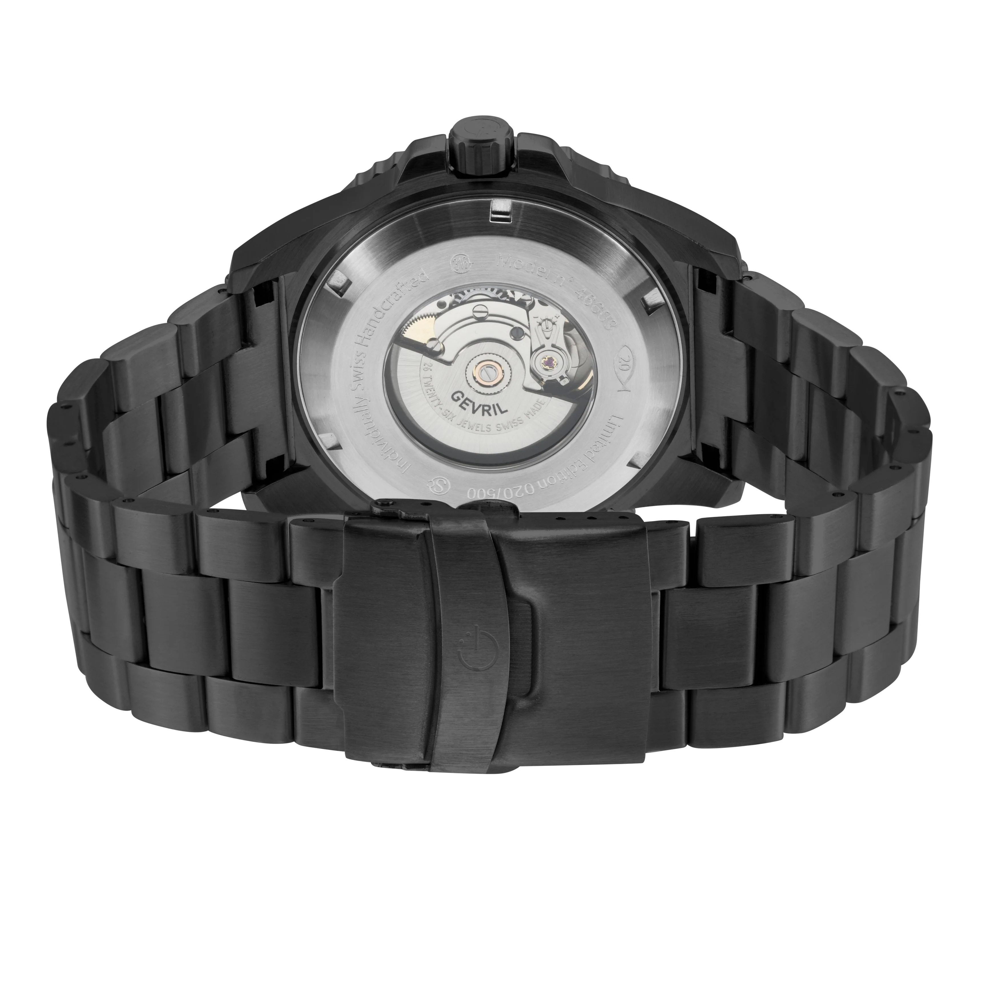 Canal Street Swiss Made SW200 Black Black helium valve rotating bezel BGW9 luminescent indexes | Black Dial - Image 3