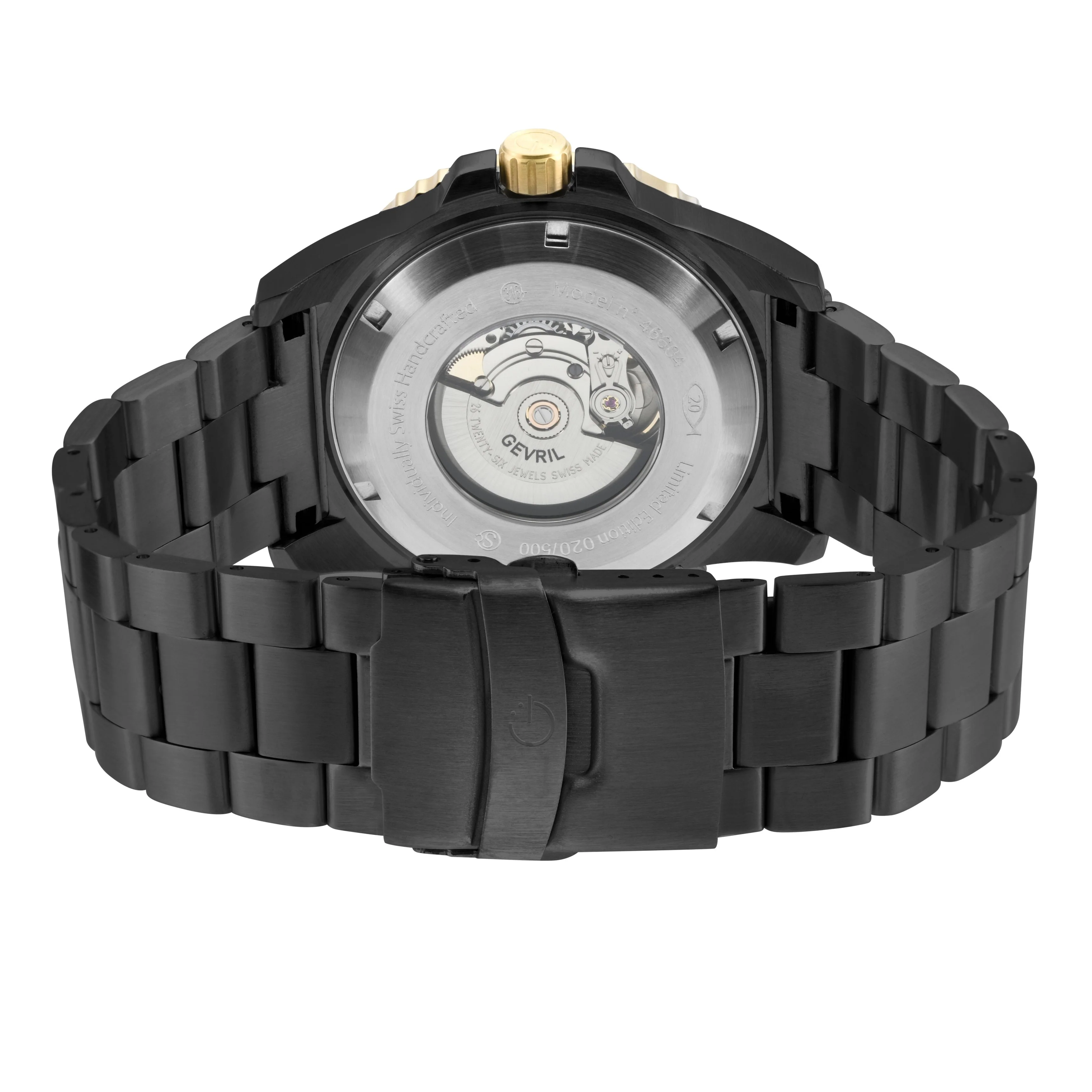 Canal Street Swiss Made SW200 Black Black helium valve BGW9 luminescent indexes | Black Dial - Image 3