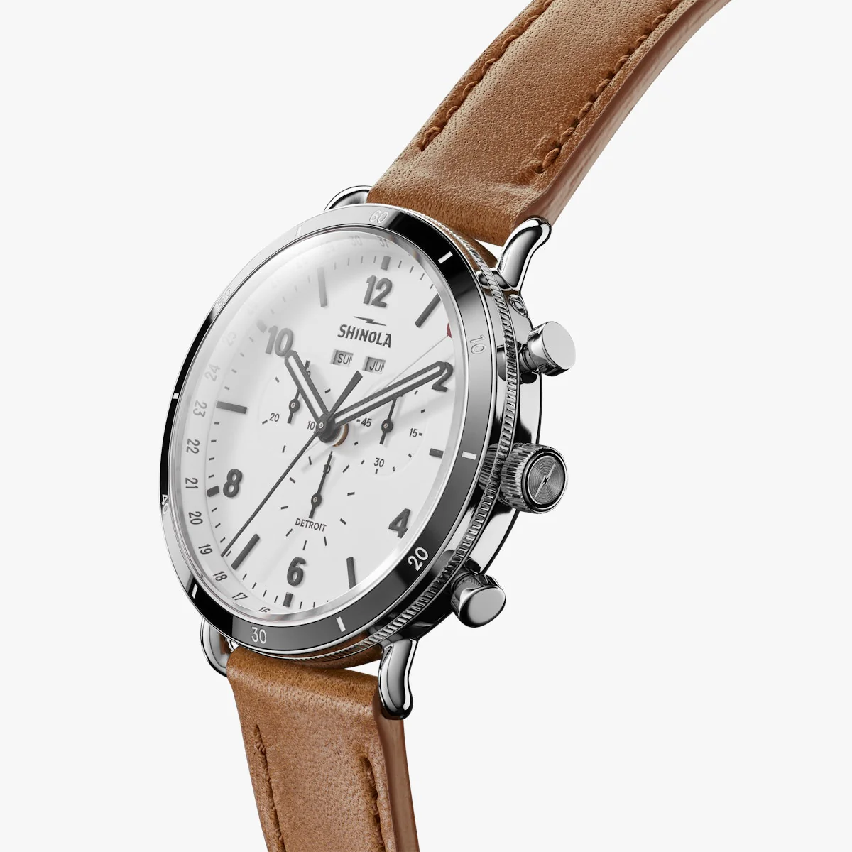 Canfield Chrono 45mm White | White Dial - Image 3