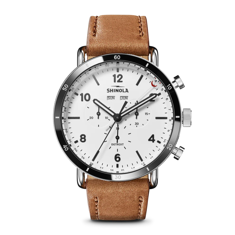 Canfield Chrono 45mm White | White Dial - Image 6