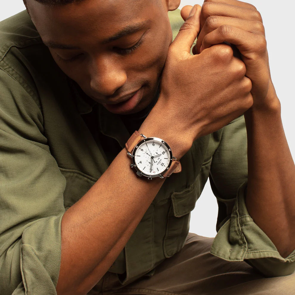 Canfield Chrono 45mm White | White Dial - Image 7