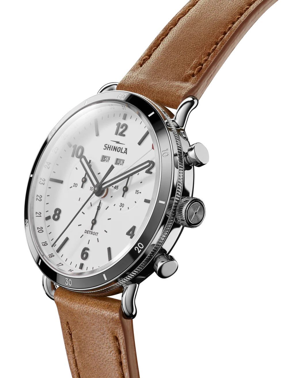 Canfield Chrono 45mm White | White Dial - Image 8