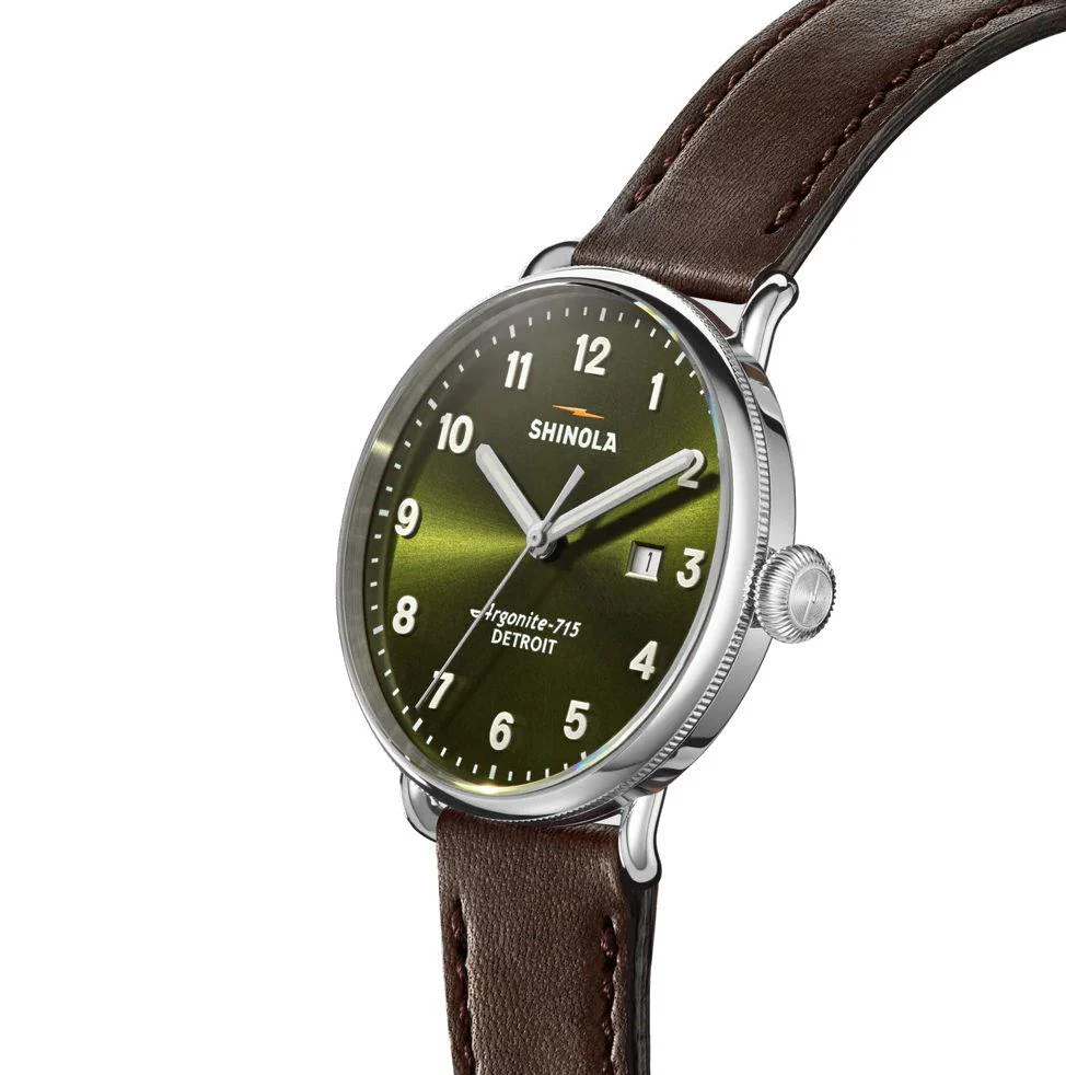 Canfield Watch Dark Olive Dark Olive | Dark Olive Dial - Image 2
