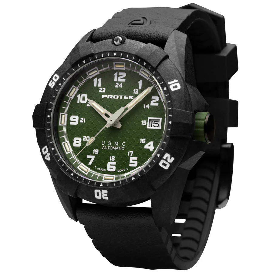 Carbon USMC Dive Green | Green dial (ProTek) Dial - Image 2
