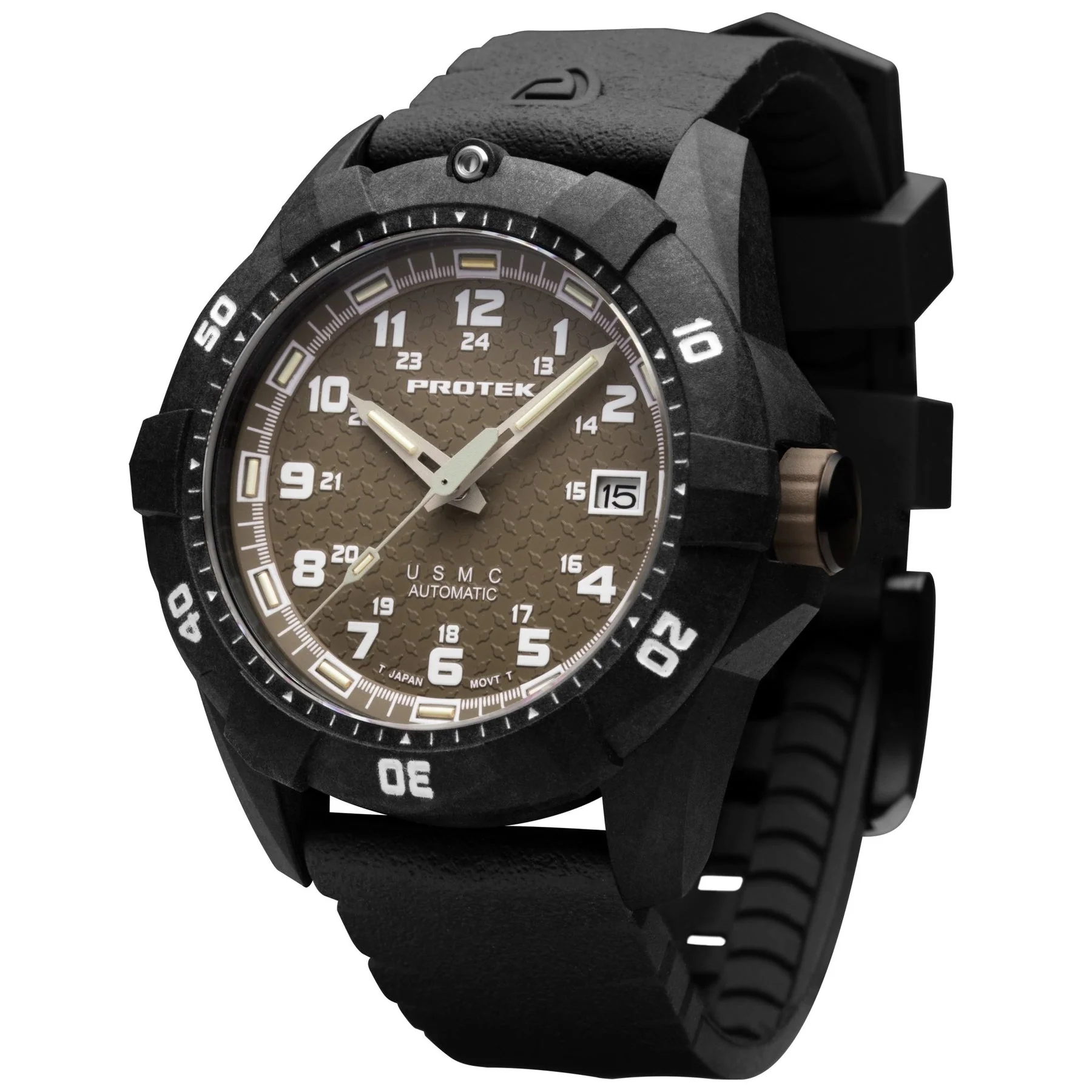 Carbon USMC Dive Tan | Tan / sand (desert) dial (Long Island Watch) Dial - Image 2