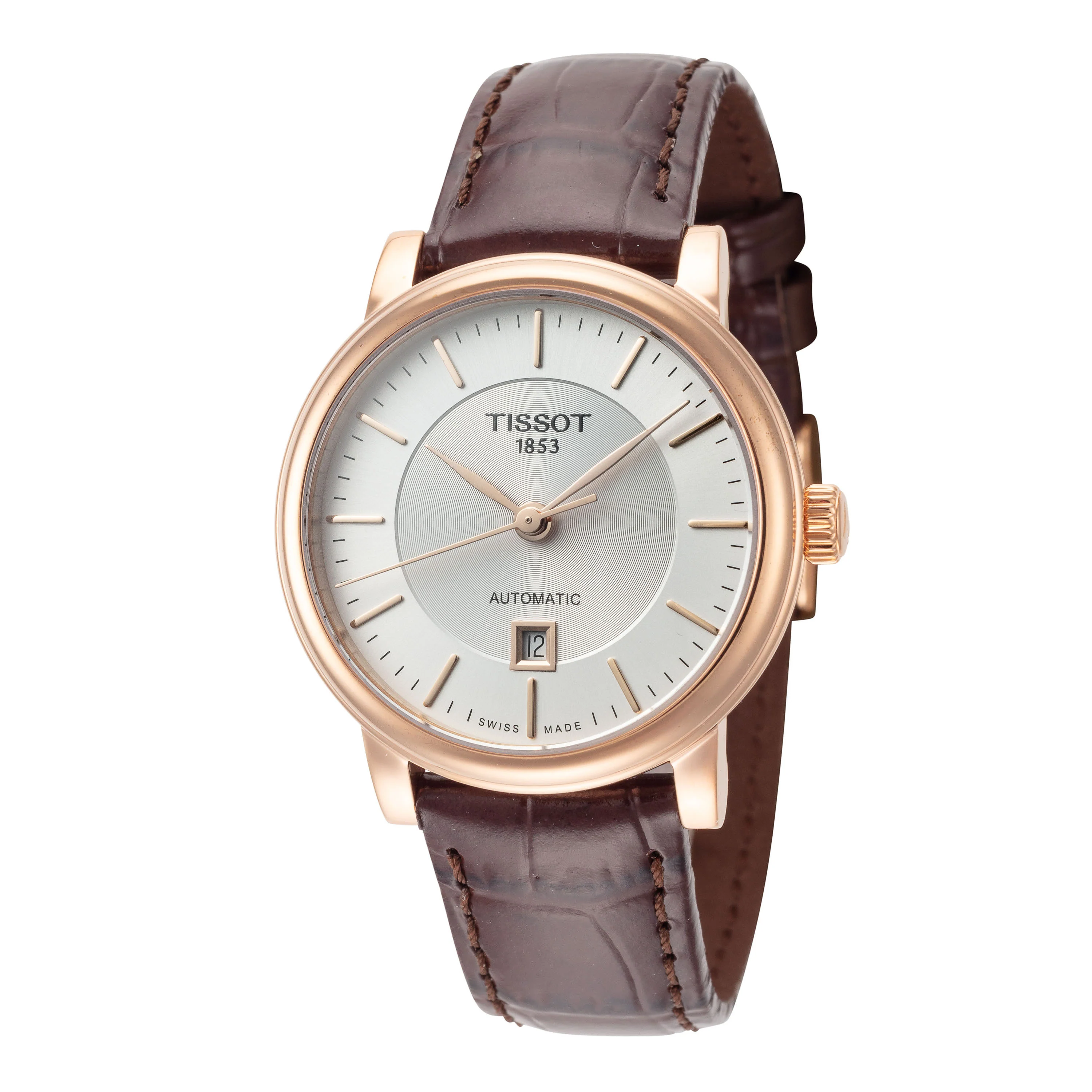 CARSON 30mm / Silver / Brown | Silver Dial